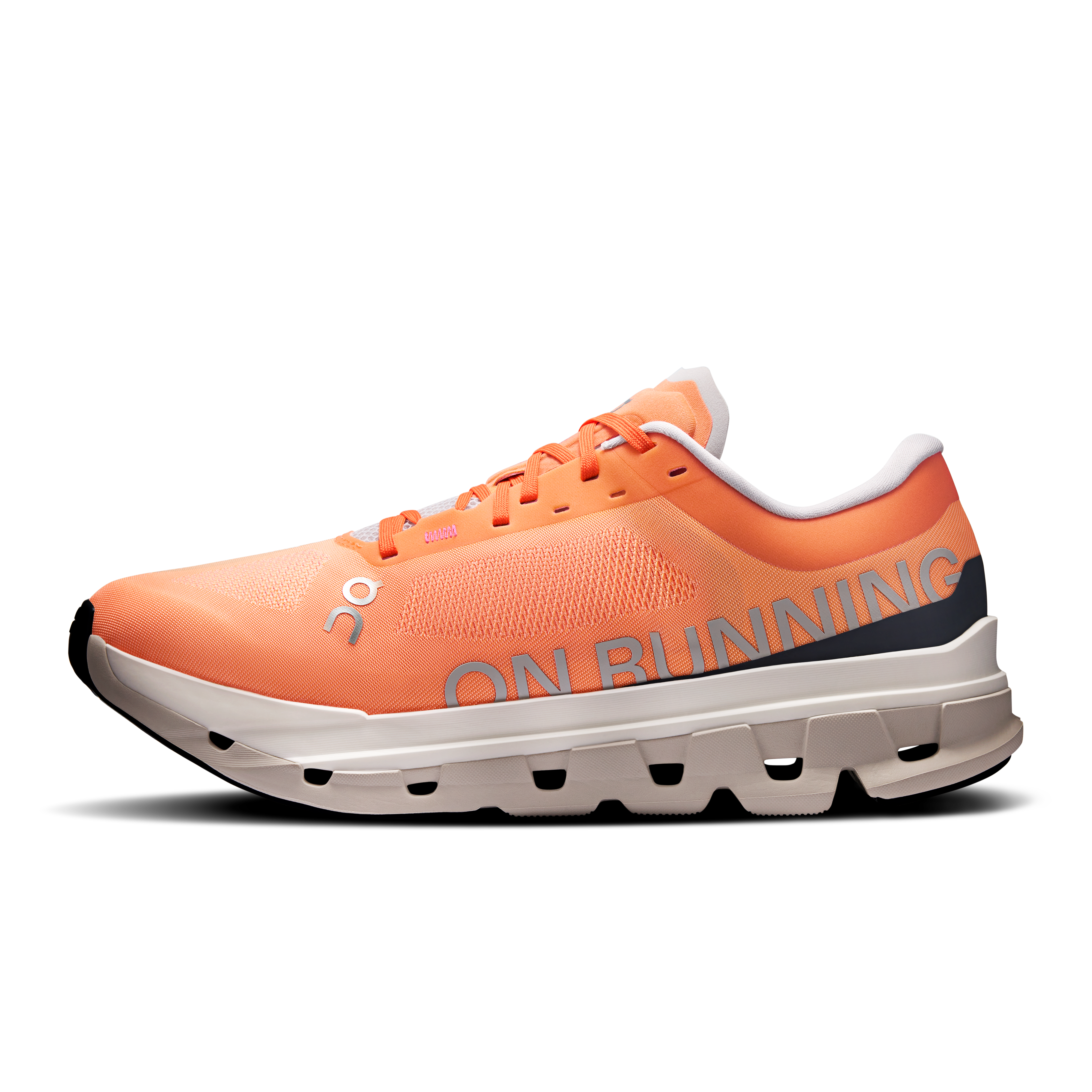 On Cloudflow 5 Tangerine & Silver Men Road running Shoes