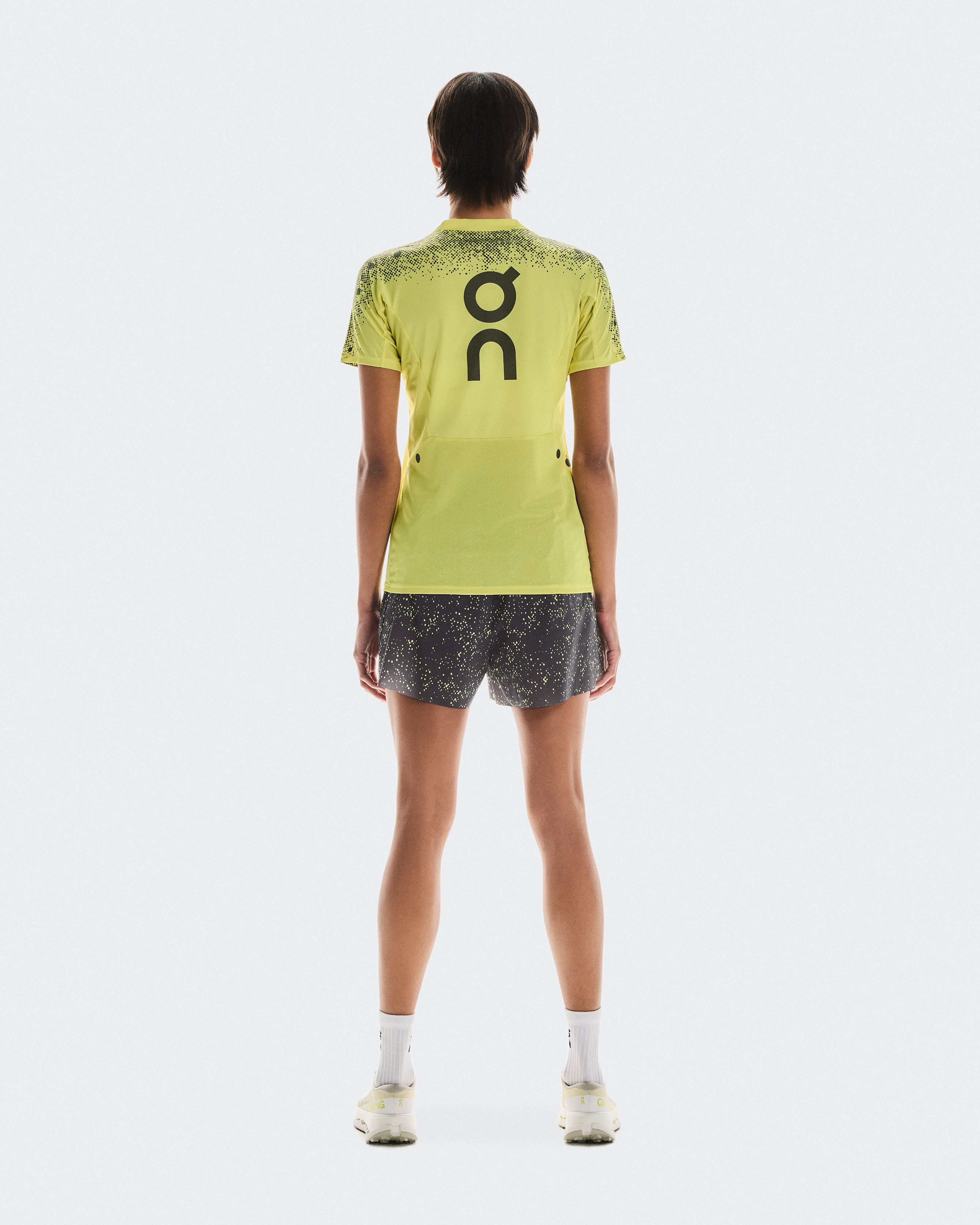 On Ultra-T Limelight & Grey Women Tops and t-shirts