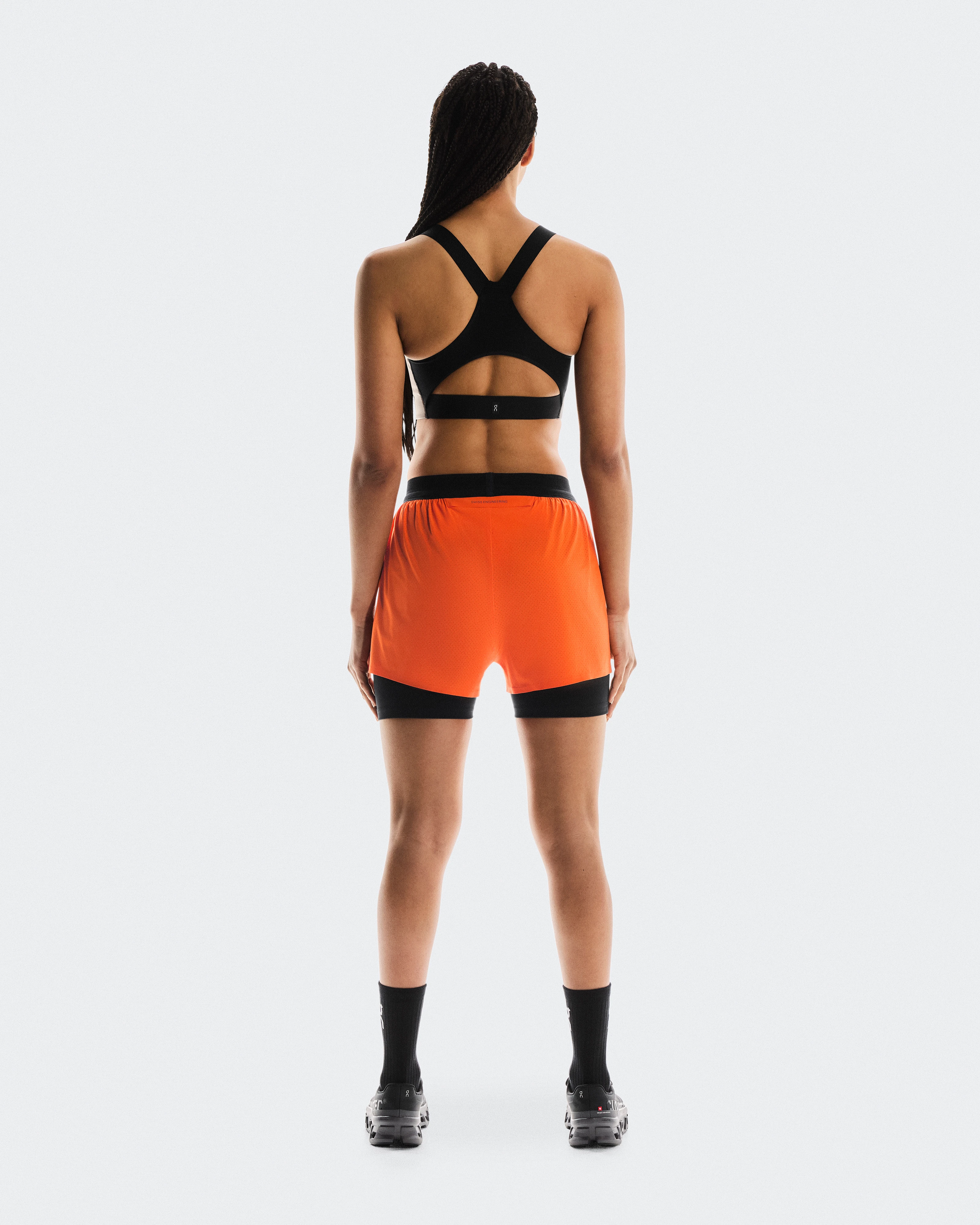 On Performance Bra AOP Cinder & Black Women Bras
