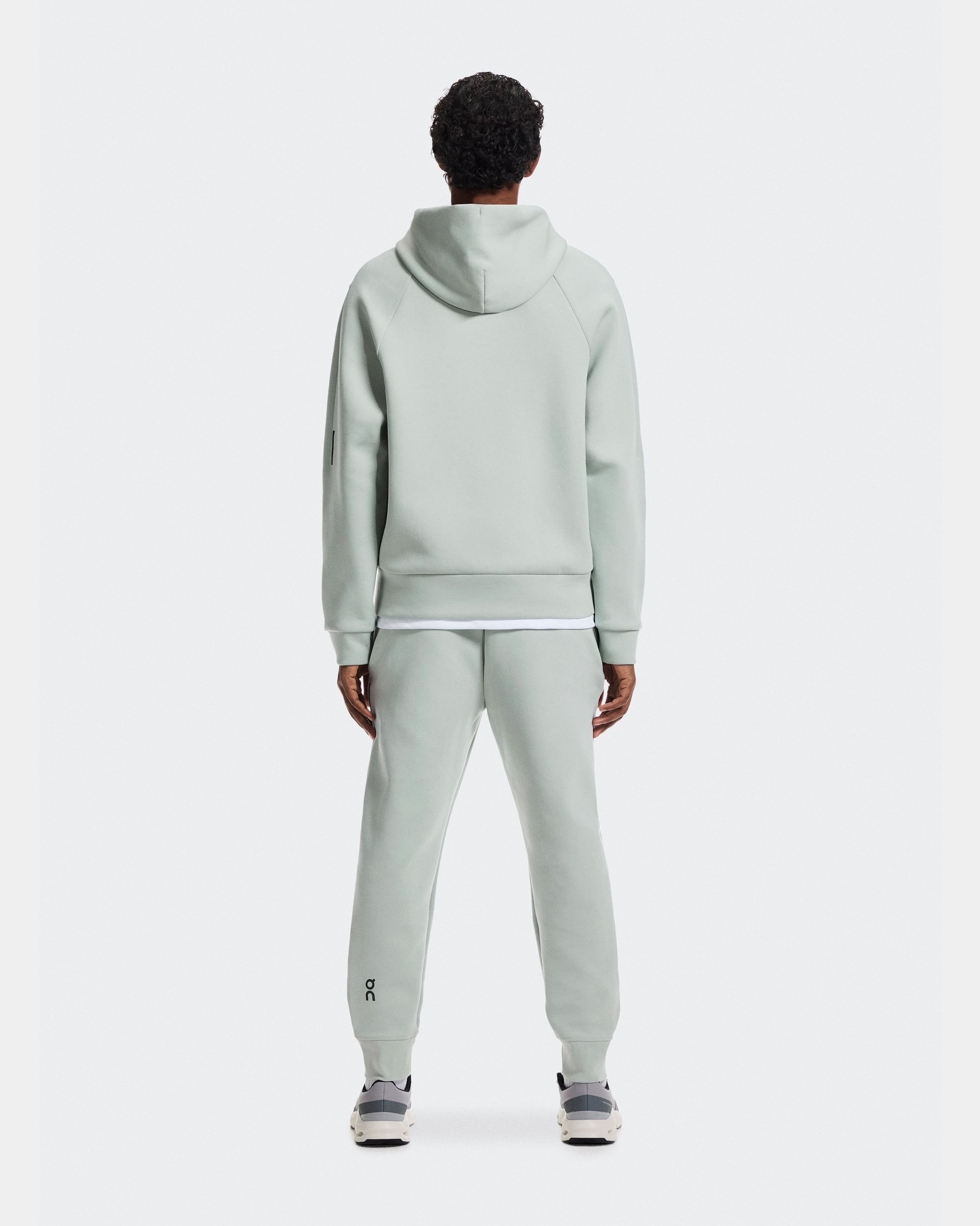 On Focus Tech Zip Hoodie Mineral Men Hoodies and sweatshirts