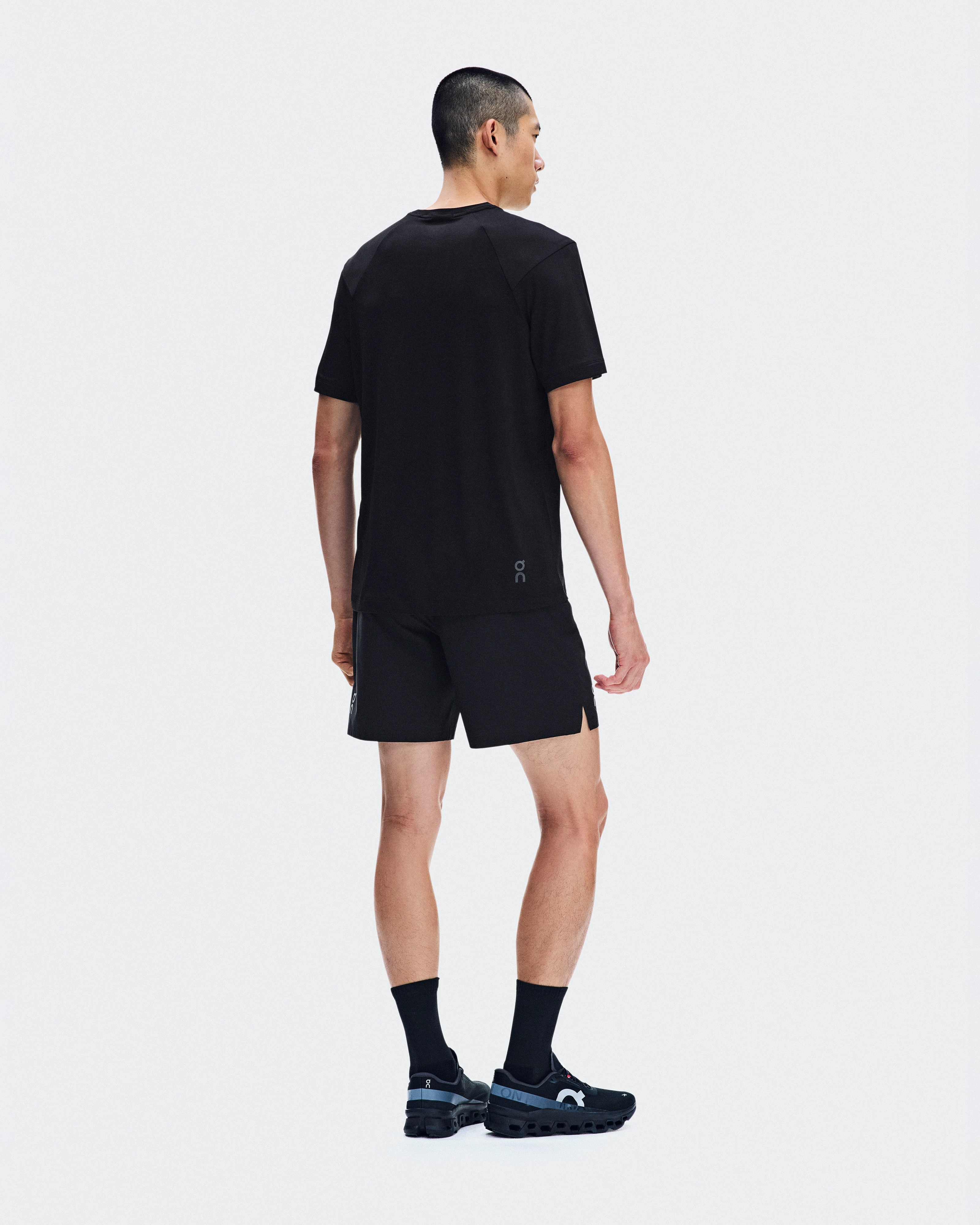 On Core-T Grid Black Men Tops and t-shirts