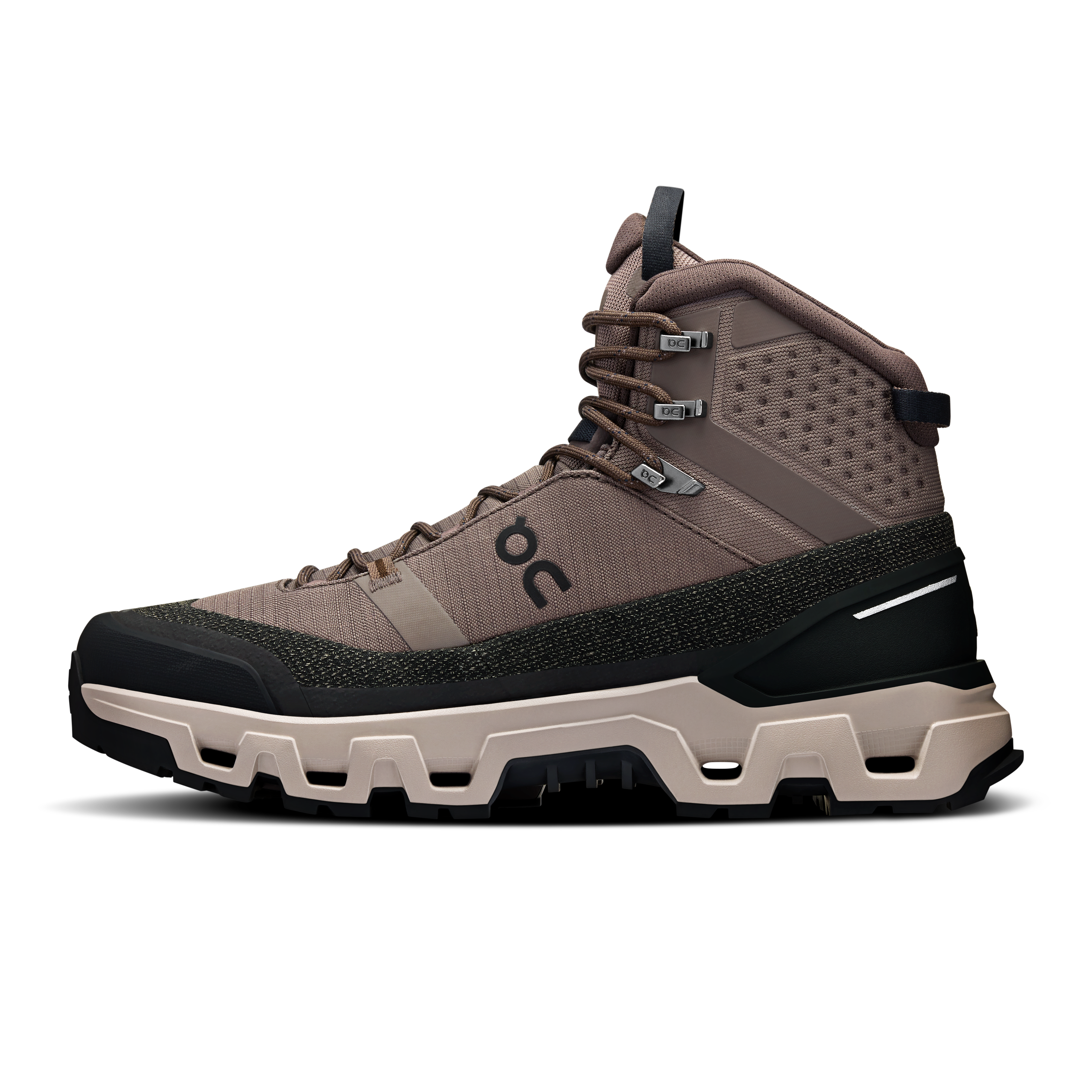 On Cloudrock Trek Waterproof Ash & Fog Men Hiking Shoes