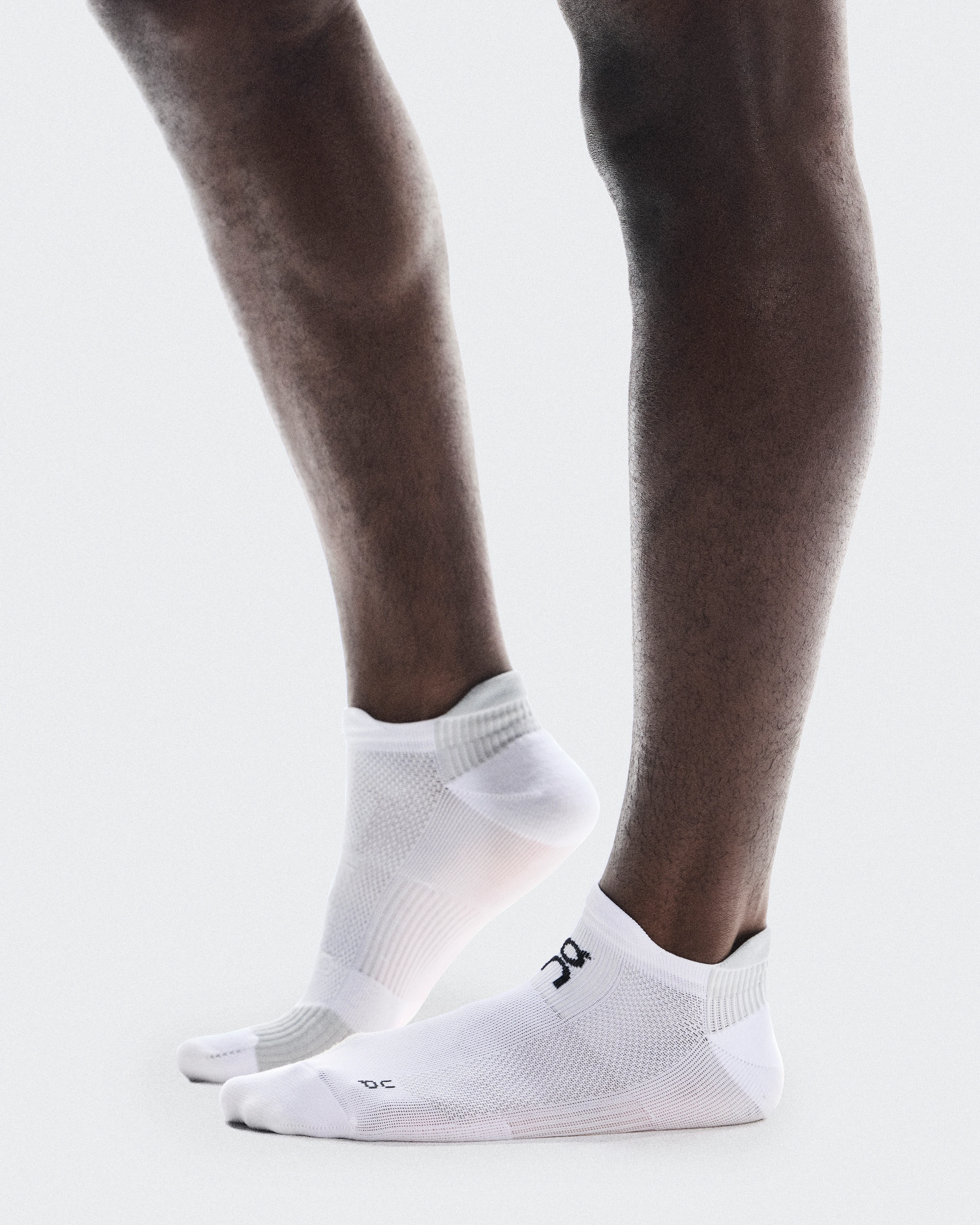 On Performance Run Sock Low White & Glacier Unisex Socks