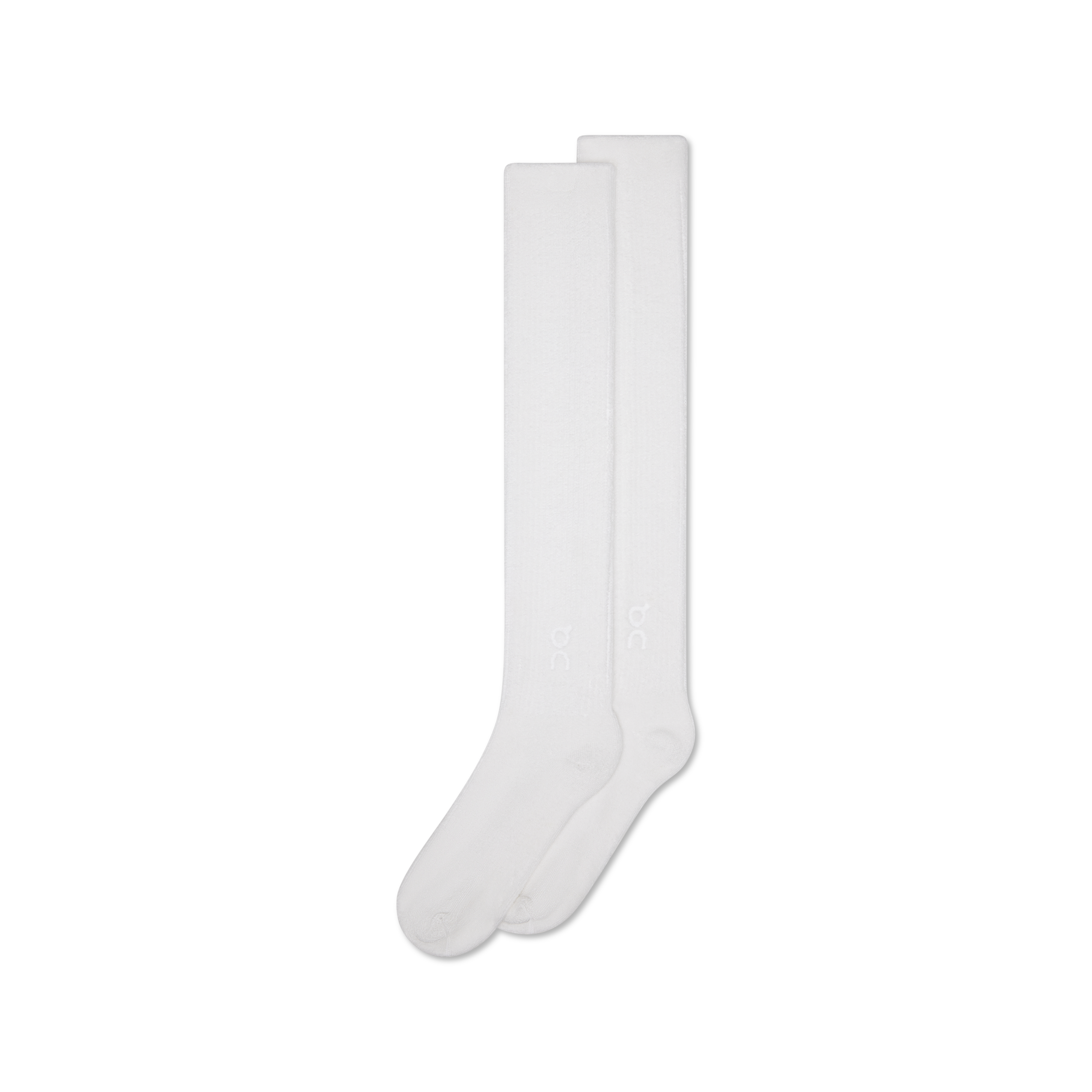 Terry Sock Knee High in White