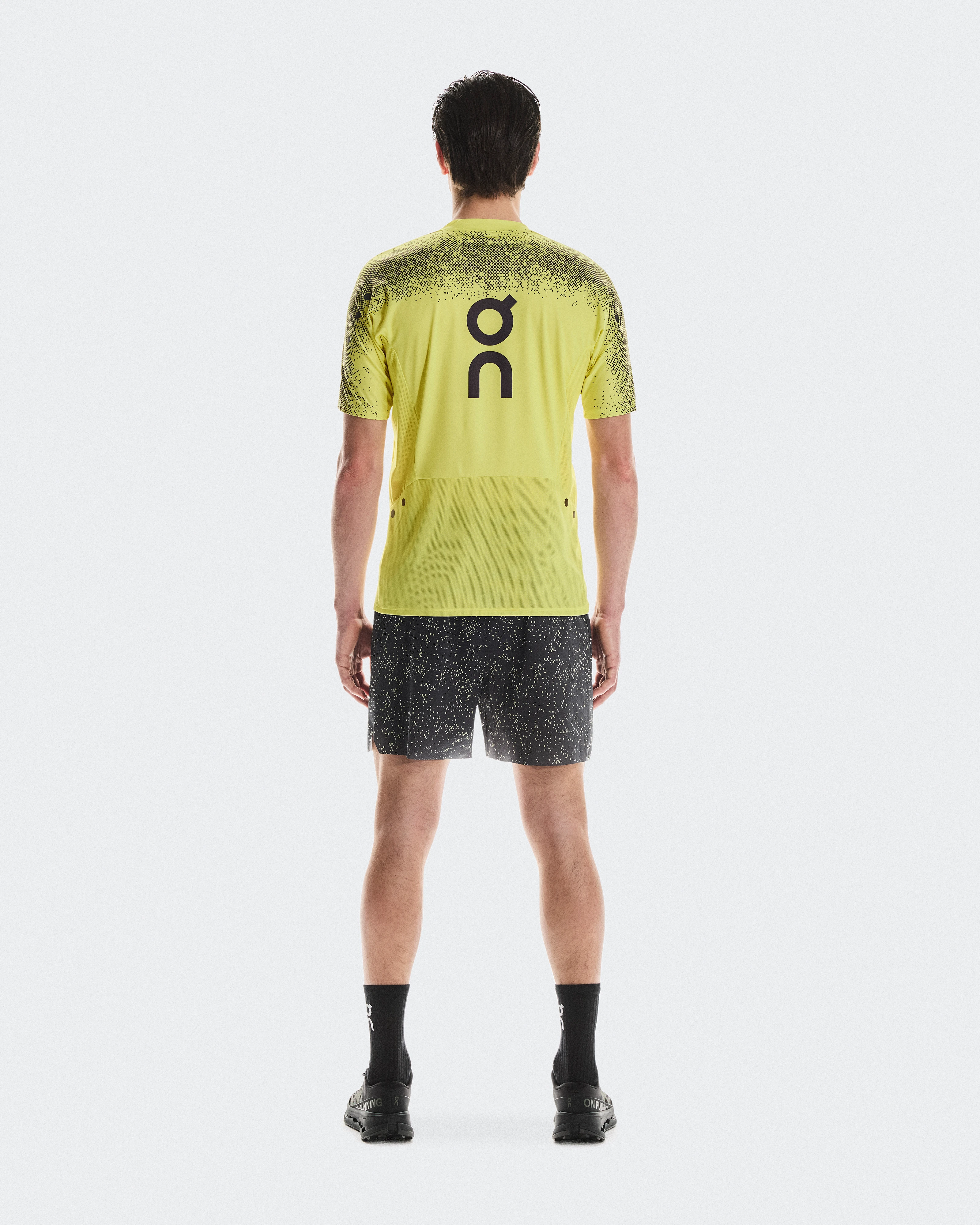 On Ultra Shorts Iron & Lime Men Shorts