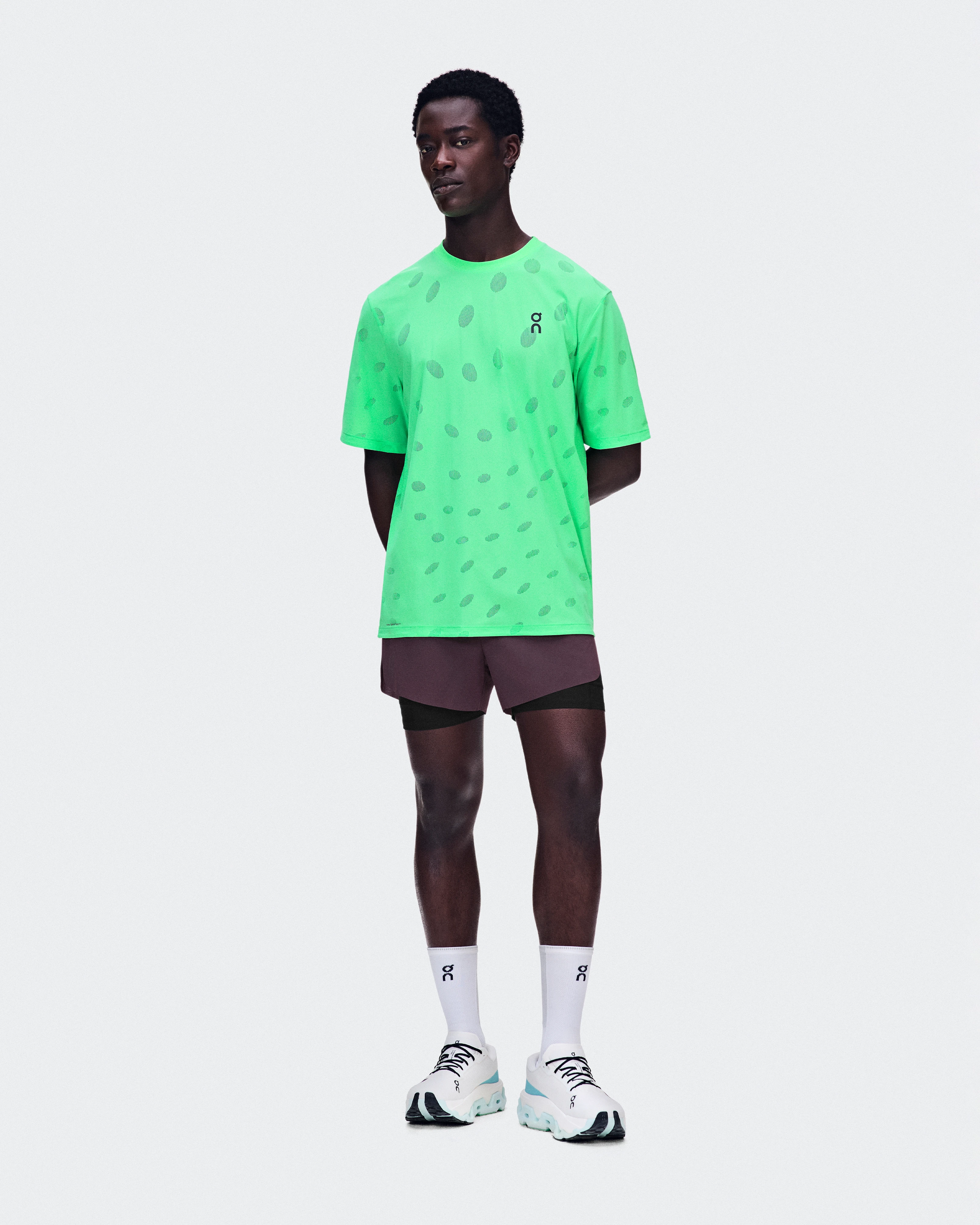 On Zero 2-in-1 Shorts Urchin & Black Men Shorts
