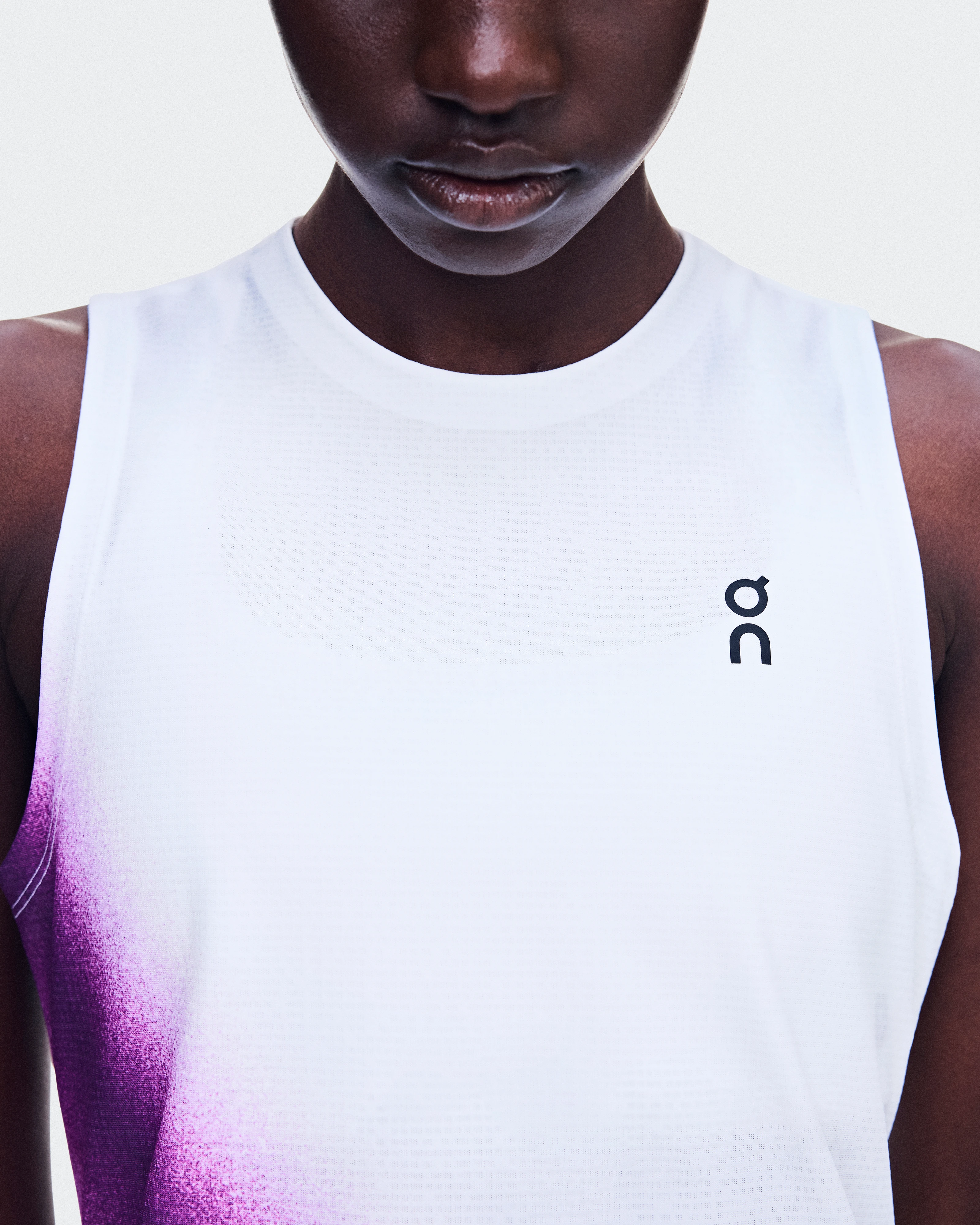 On Court Tank Swing White & Cassis Women Tops and t-shirts