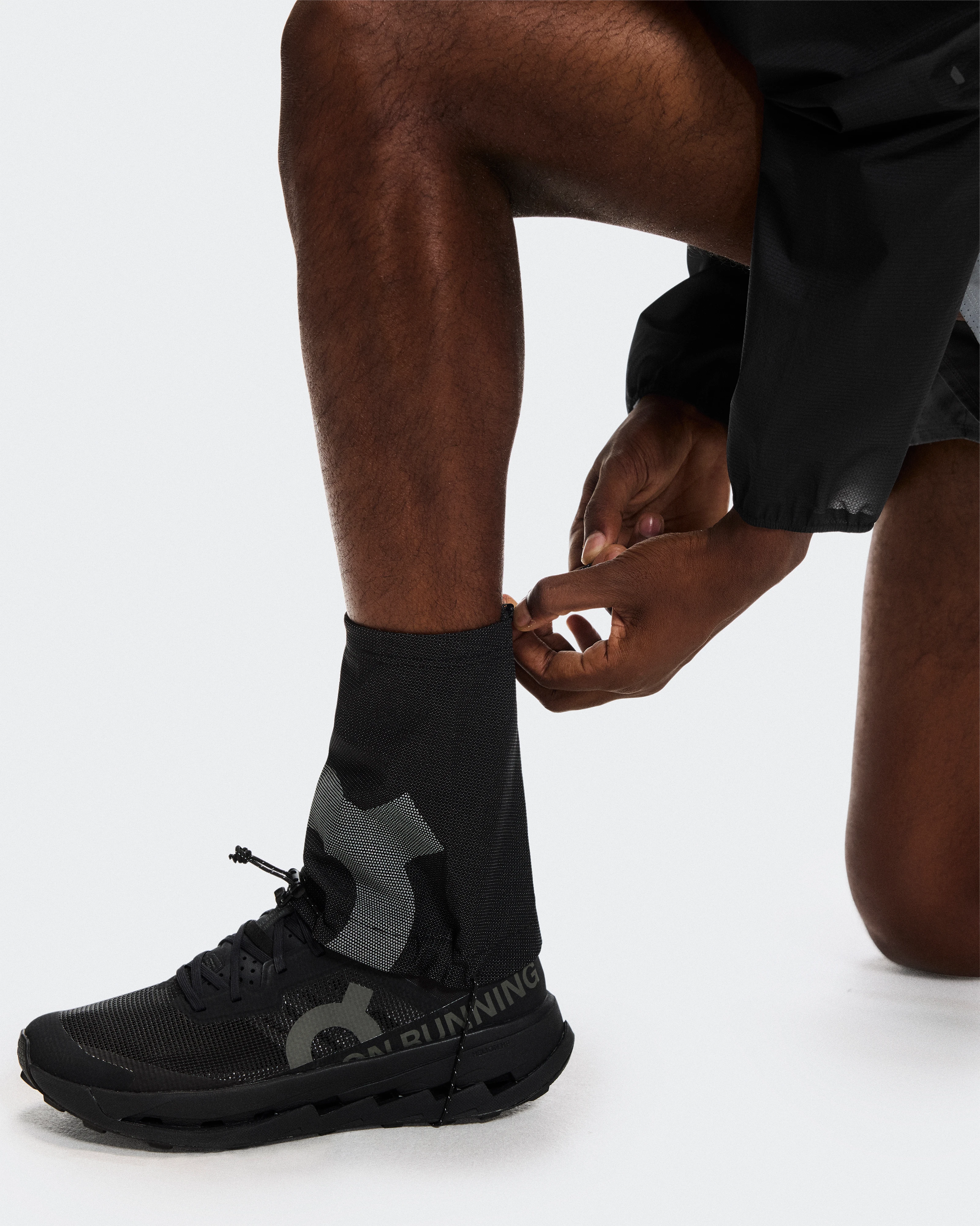 On Trail Shoe Gaiter Black Unisex Shoe gaiters