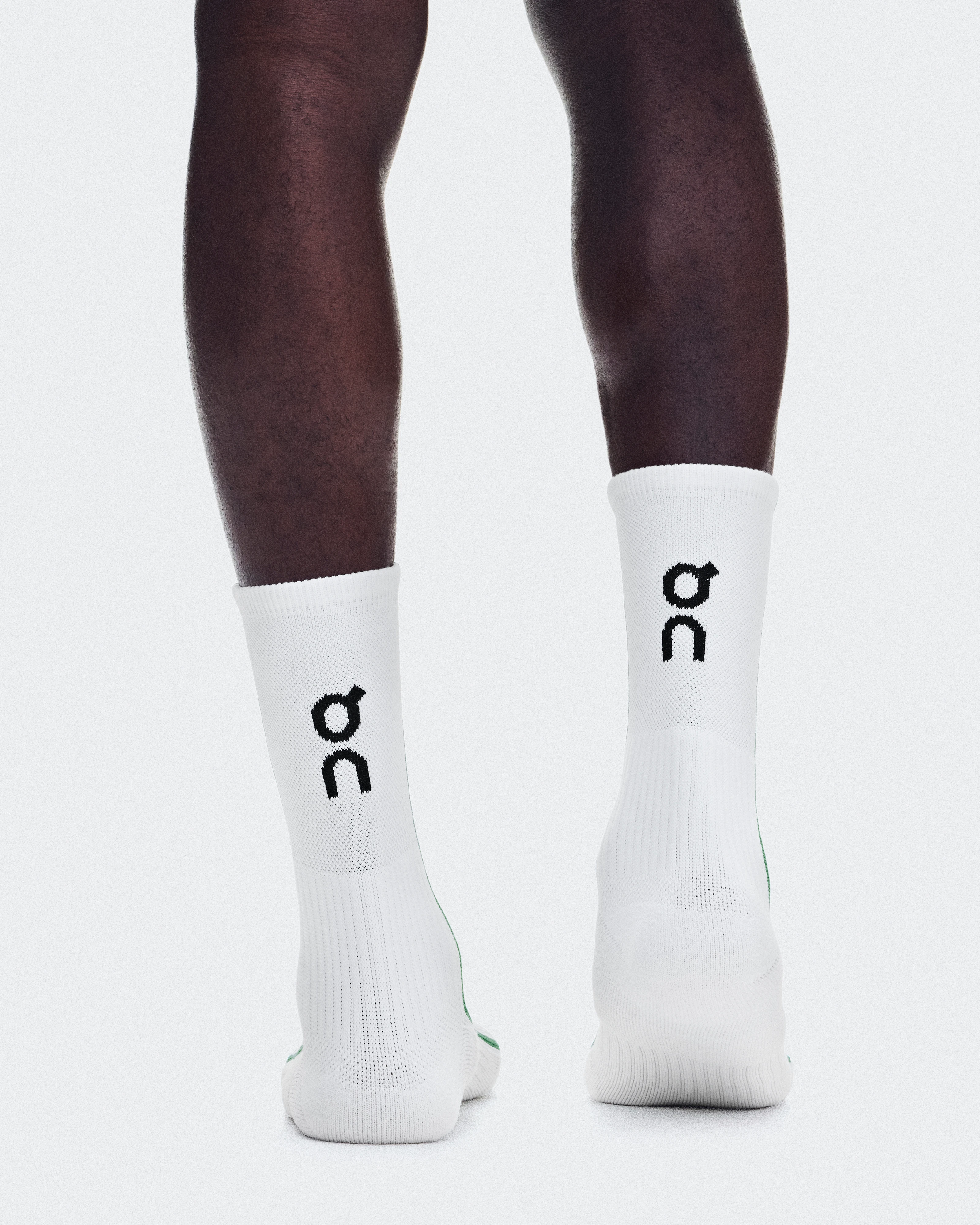 On Court Sock High White & Neem Unisex Socks
