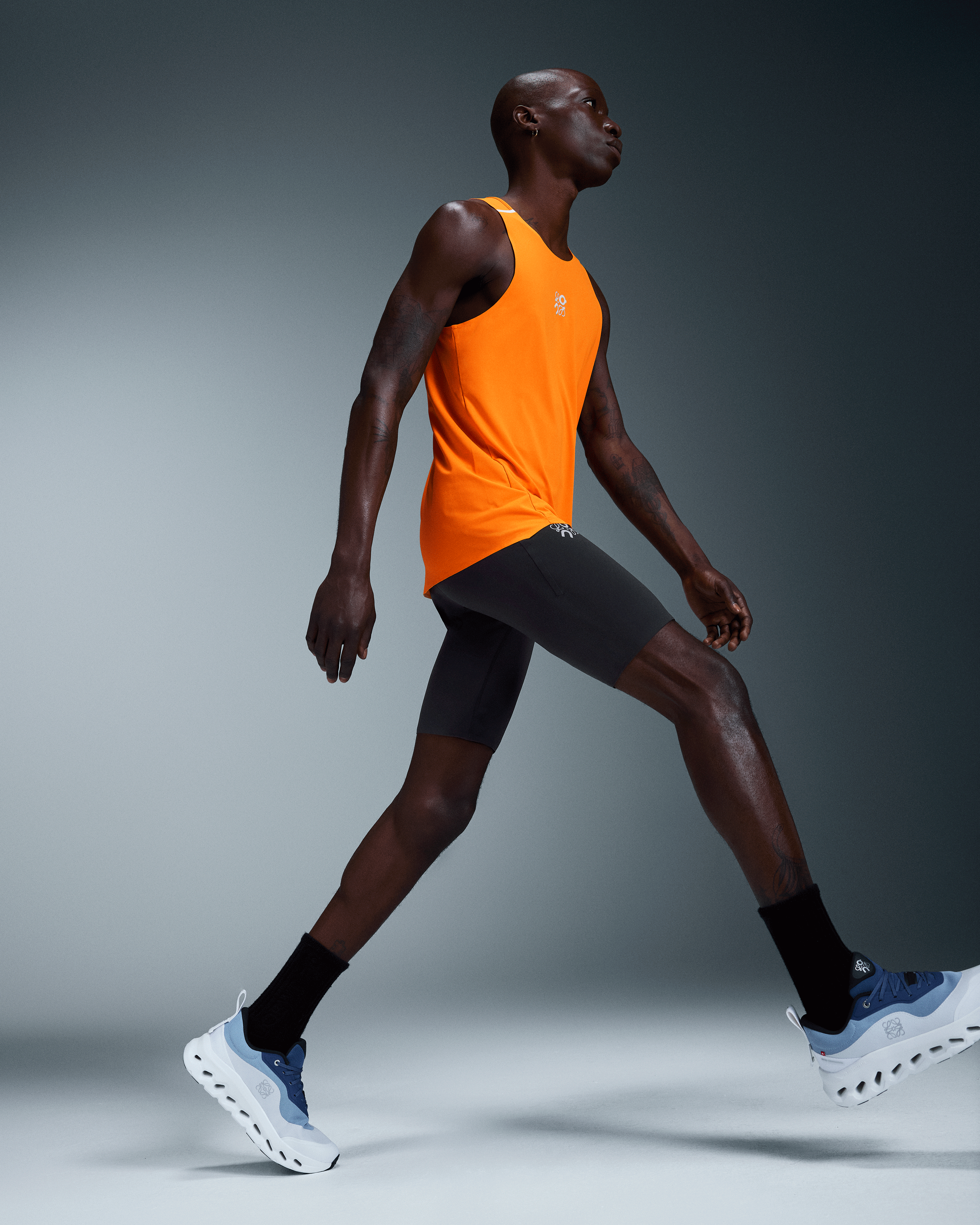 On Active Shorts LOEWE Black Men Shorts