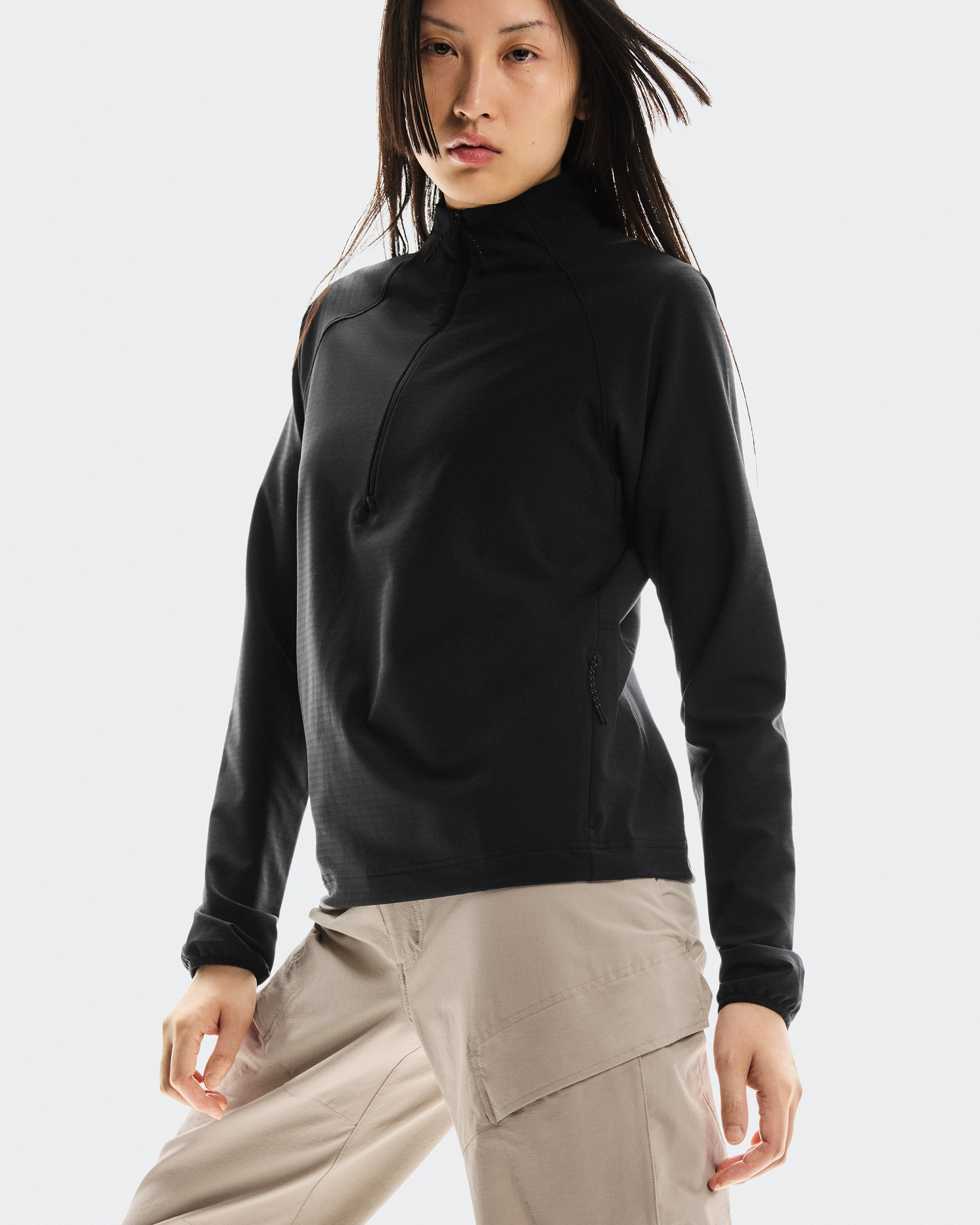 On Trek Quarterzip Black Women Hoodies and sweatshirts