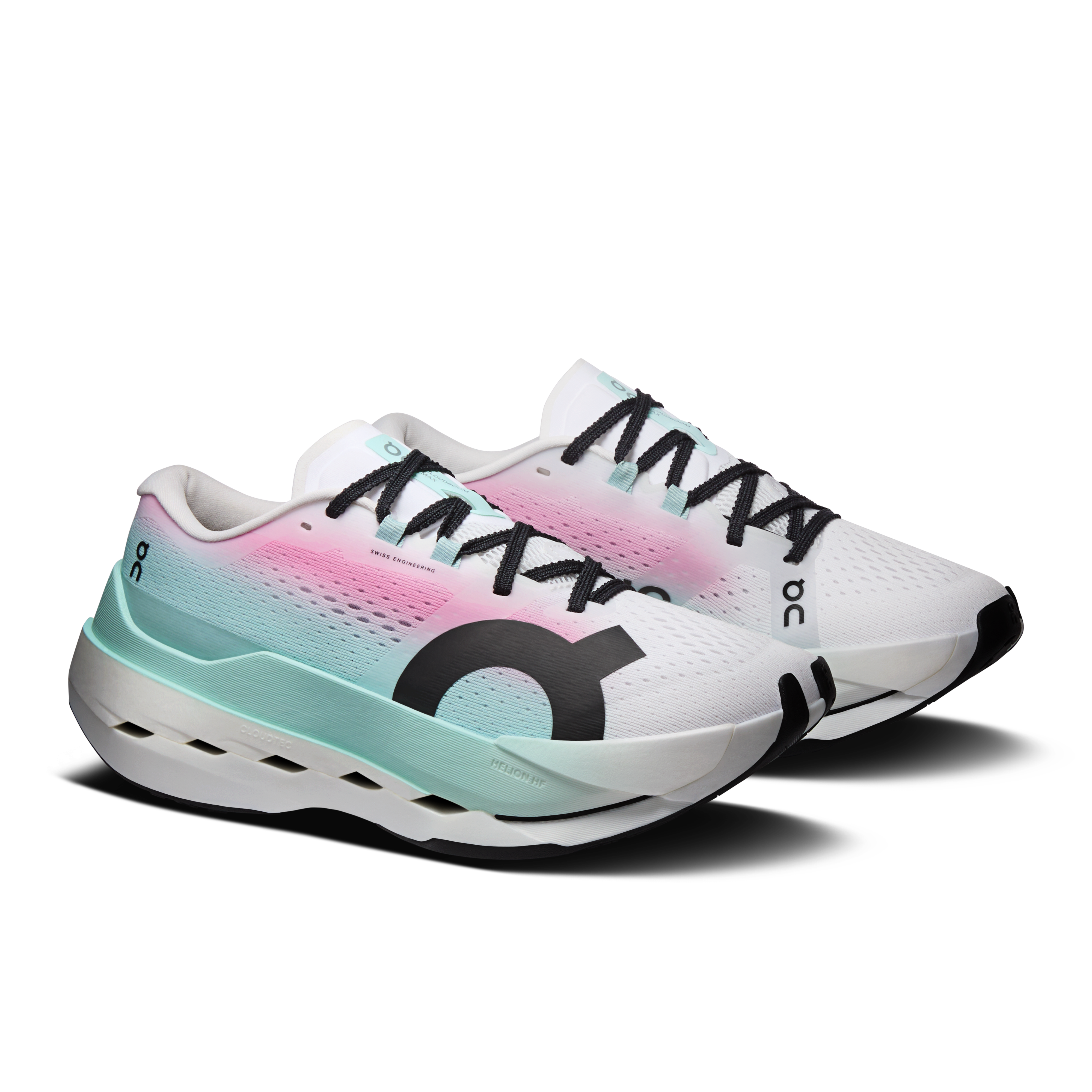 On Cloudboom Max White & Celeste Women Road running Shoes