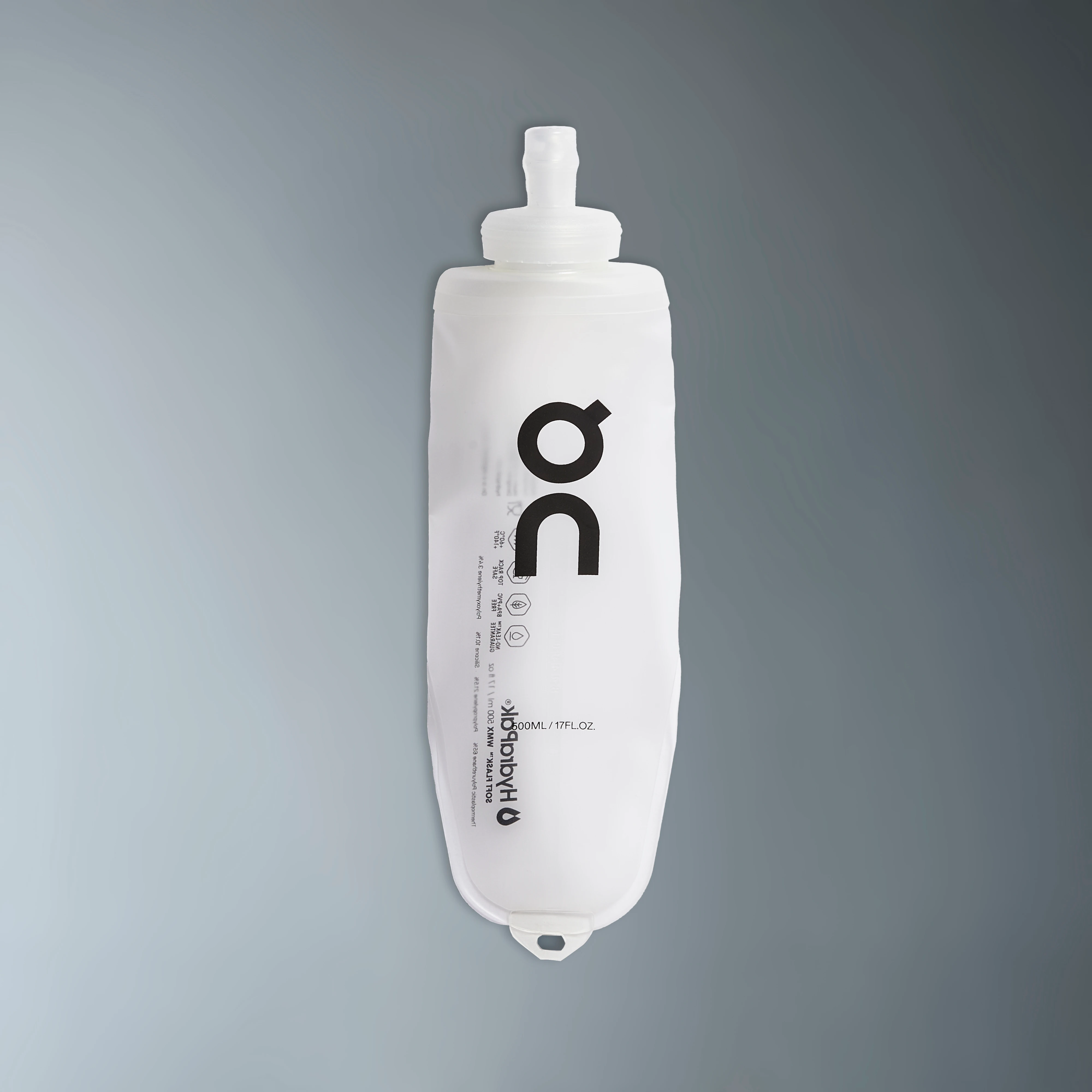 On Soft Flask 500ml Translucent & Black Unisex – Hiking, trails, running Flasks