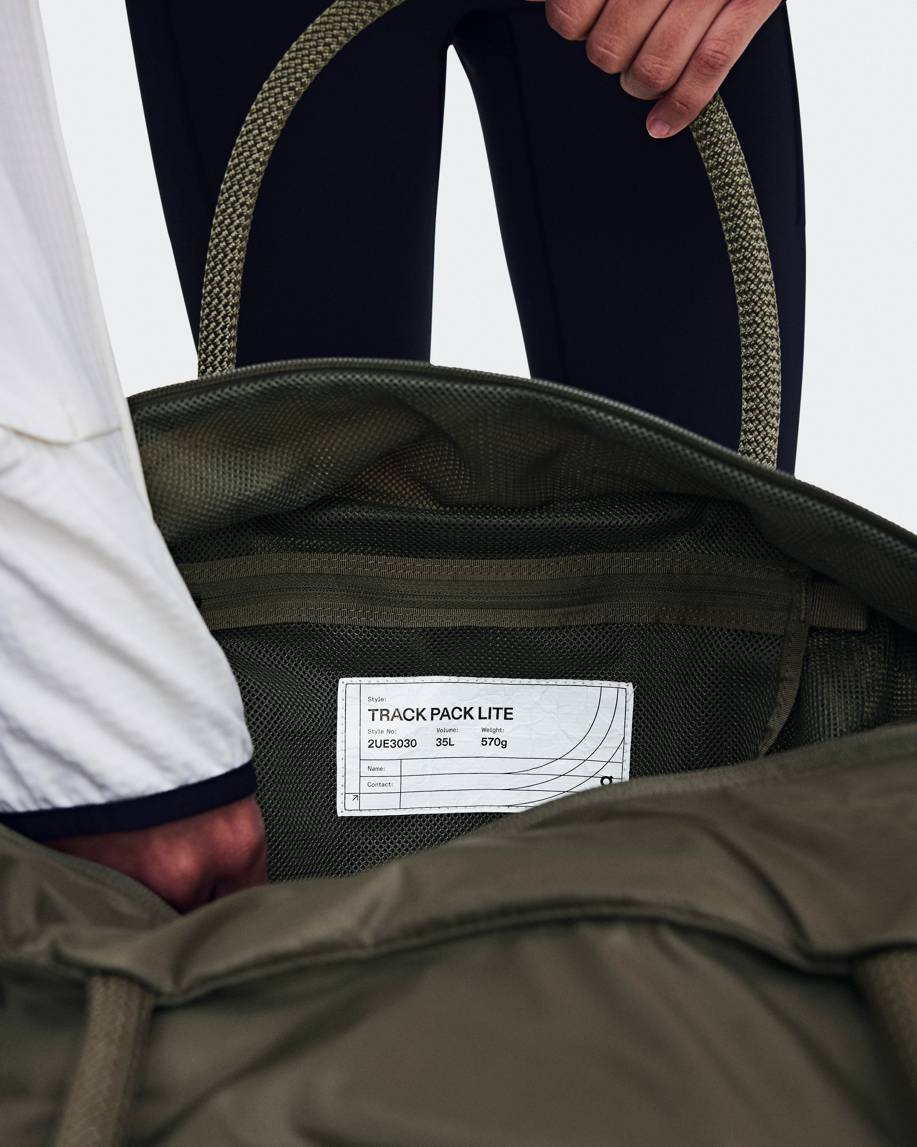On Track Pack 35L Lite Olive Unisex Bags