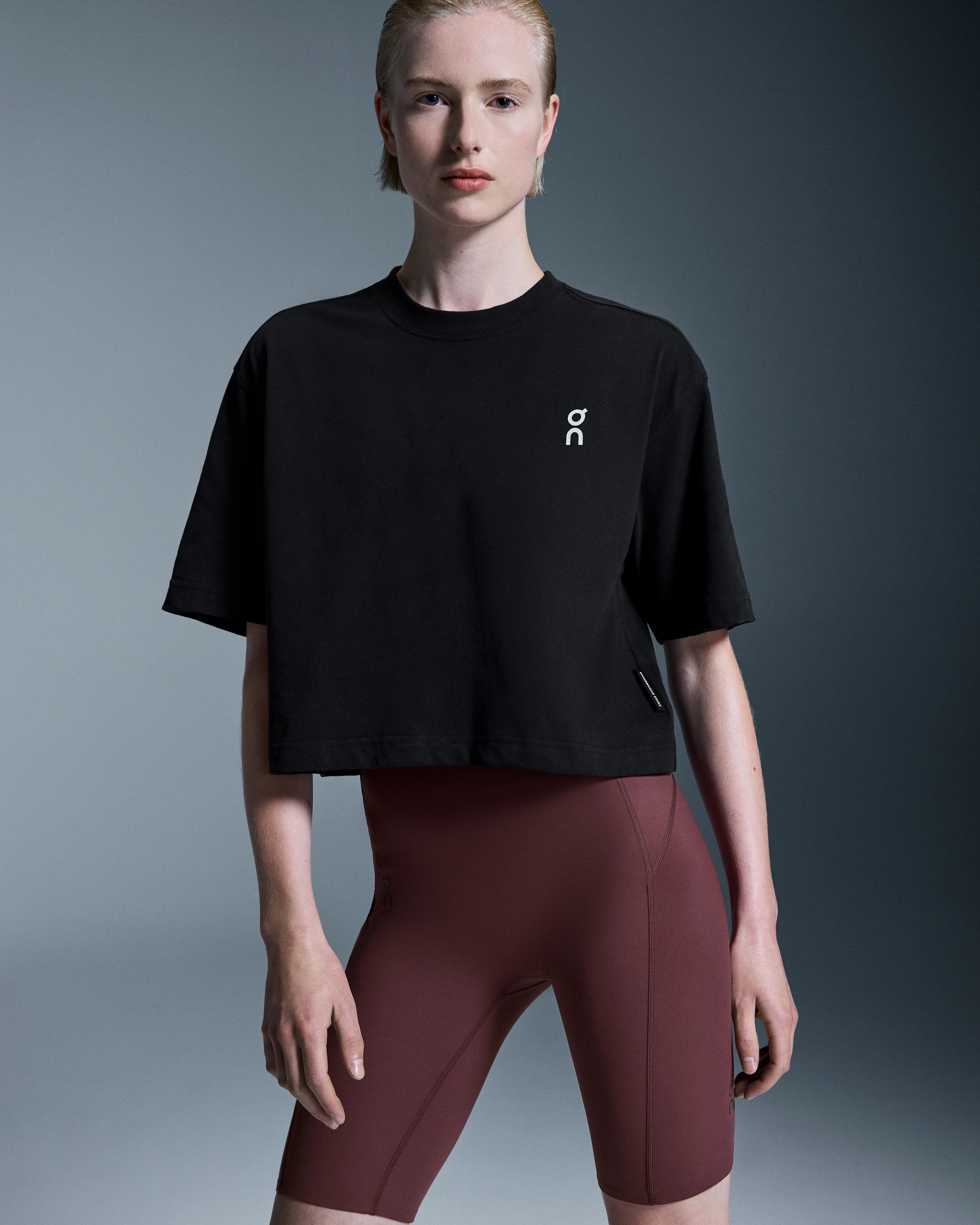 On Club Boxy-T Black Women Tops and t-shirts