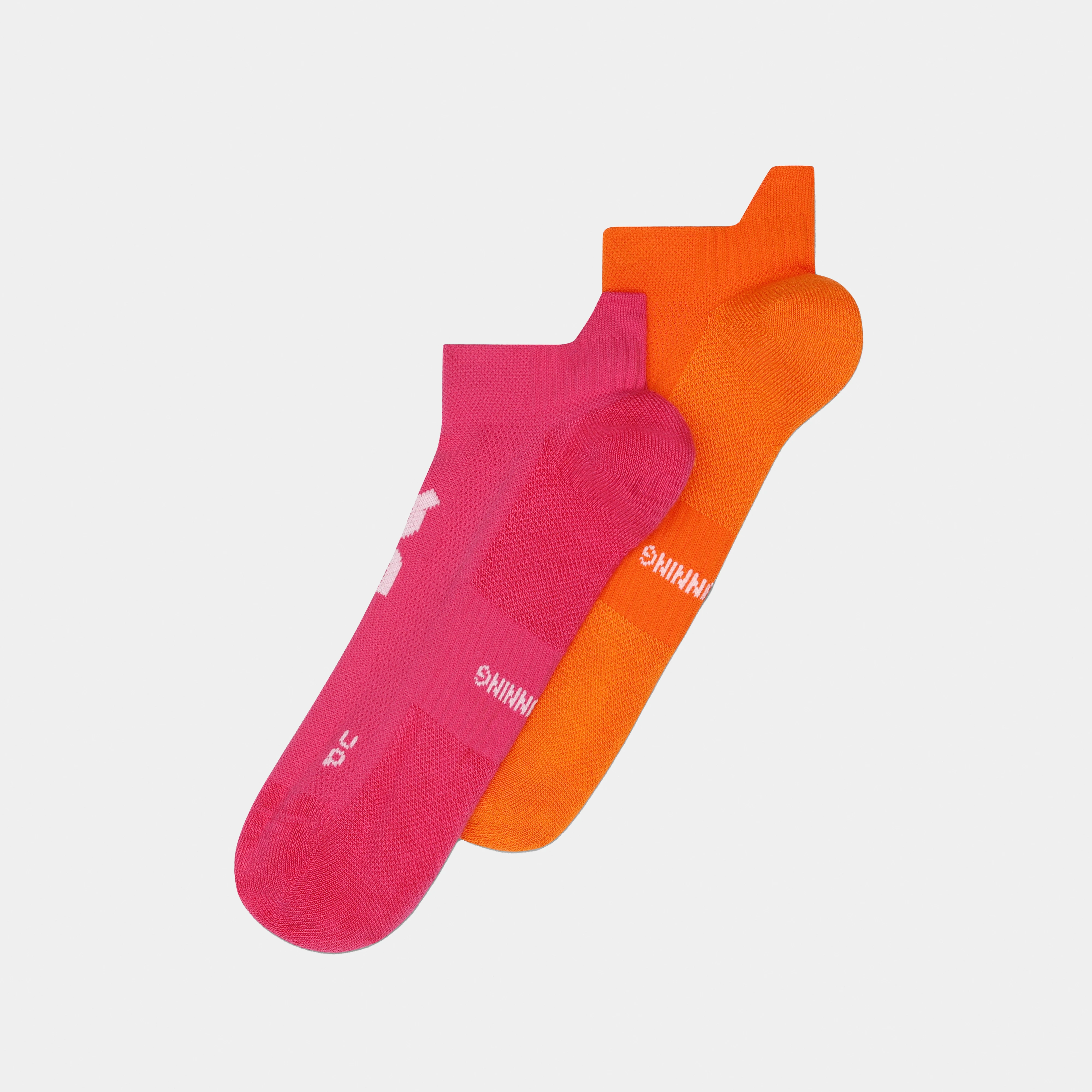 On Core Run Sock Low 2P Flame & Pink Unisex – Everyday running, breathable, cushioned Socks