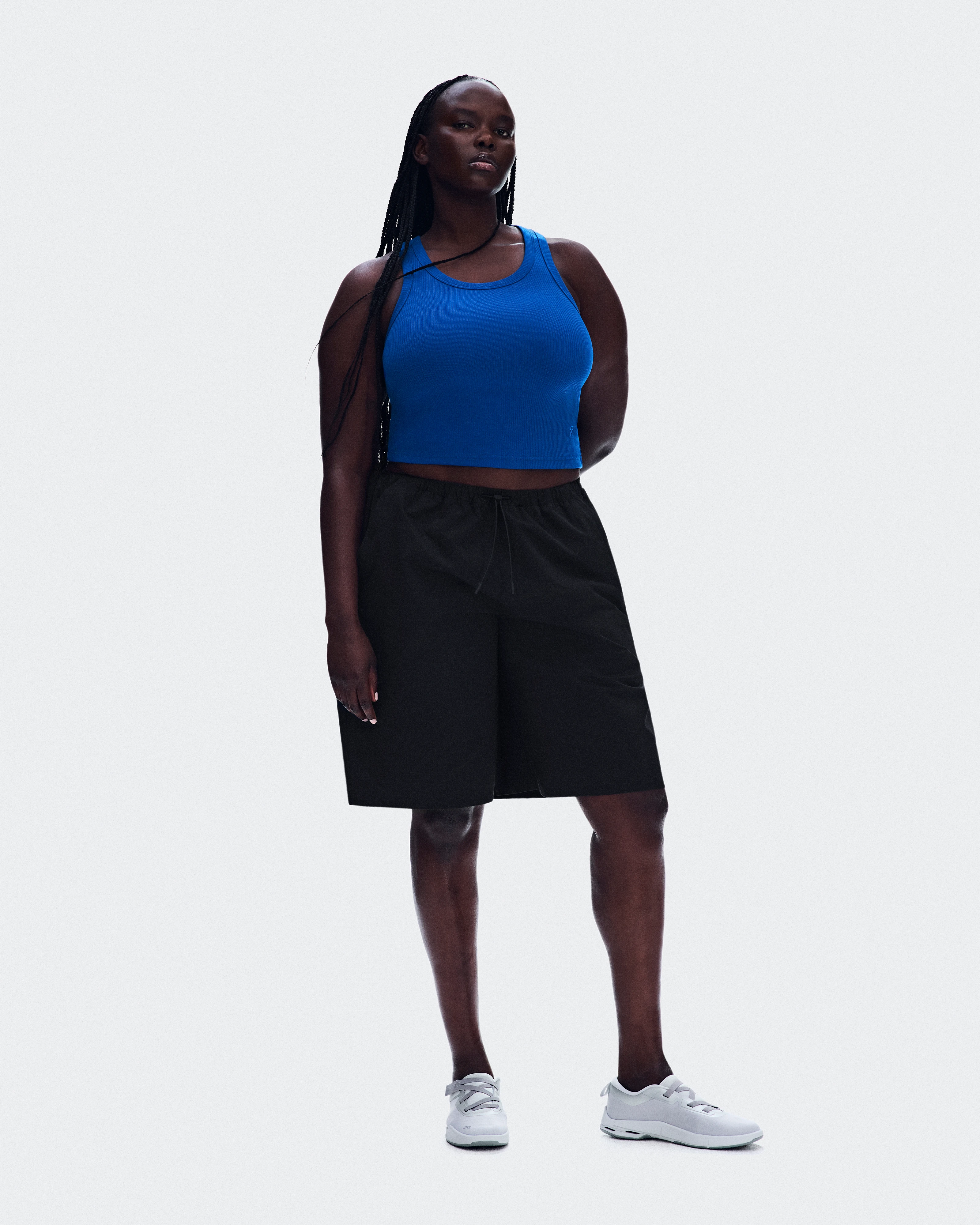 On All-Day Ribbed Tank Indigo Women Tops and t-shirts