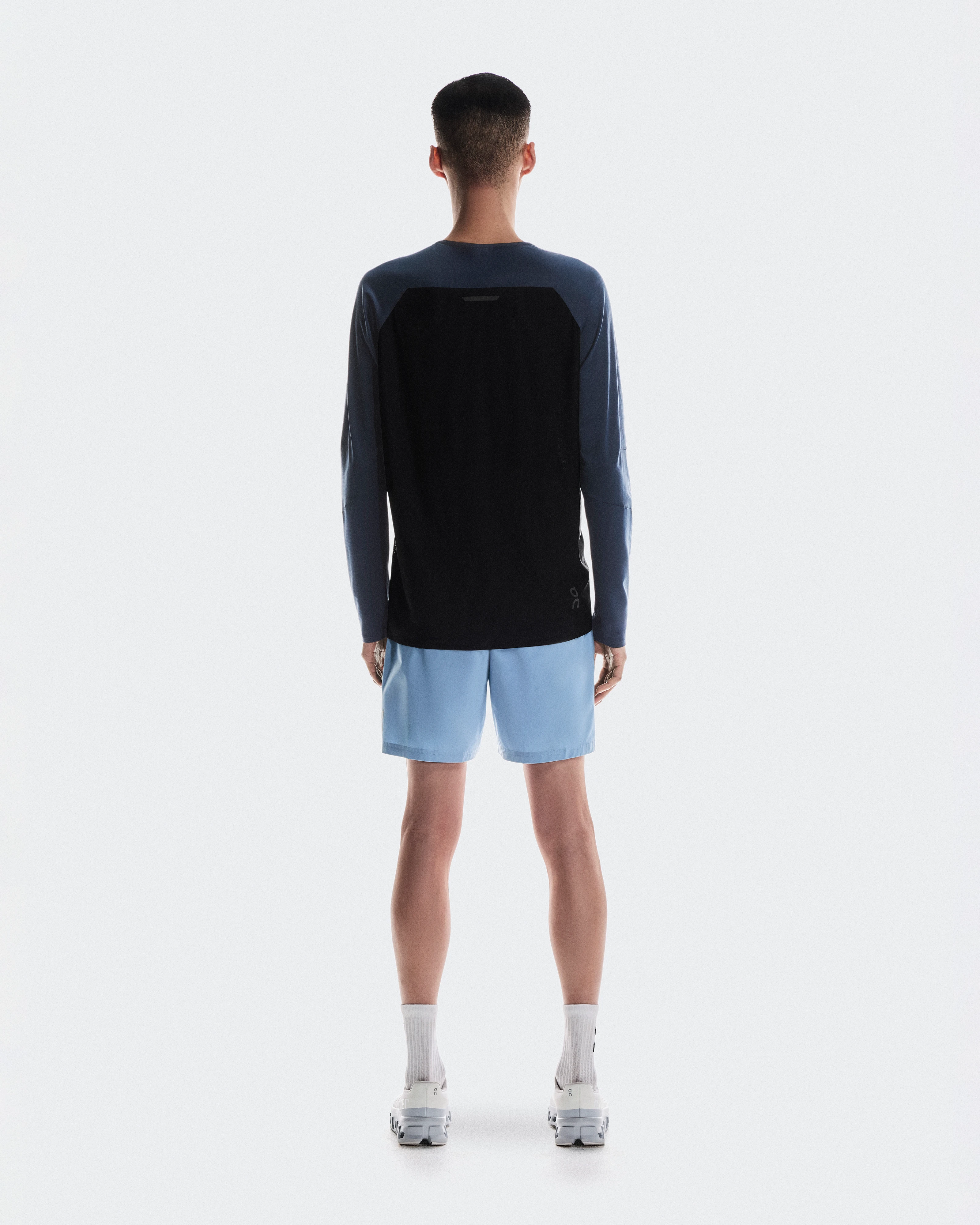 On Performance Long-T Navy & Black Men Tops and t-shirts