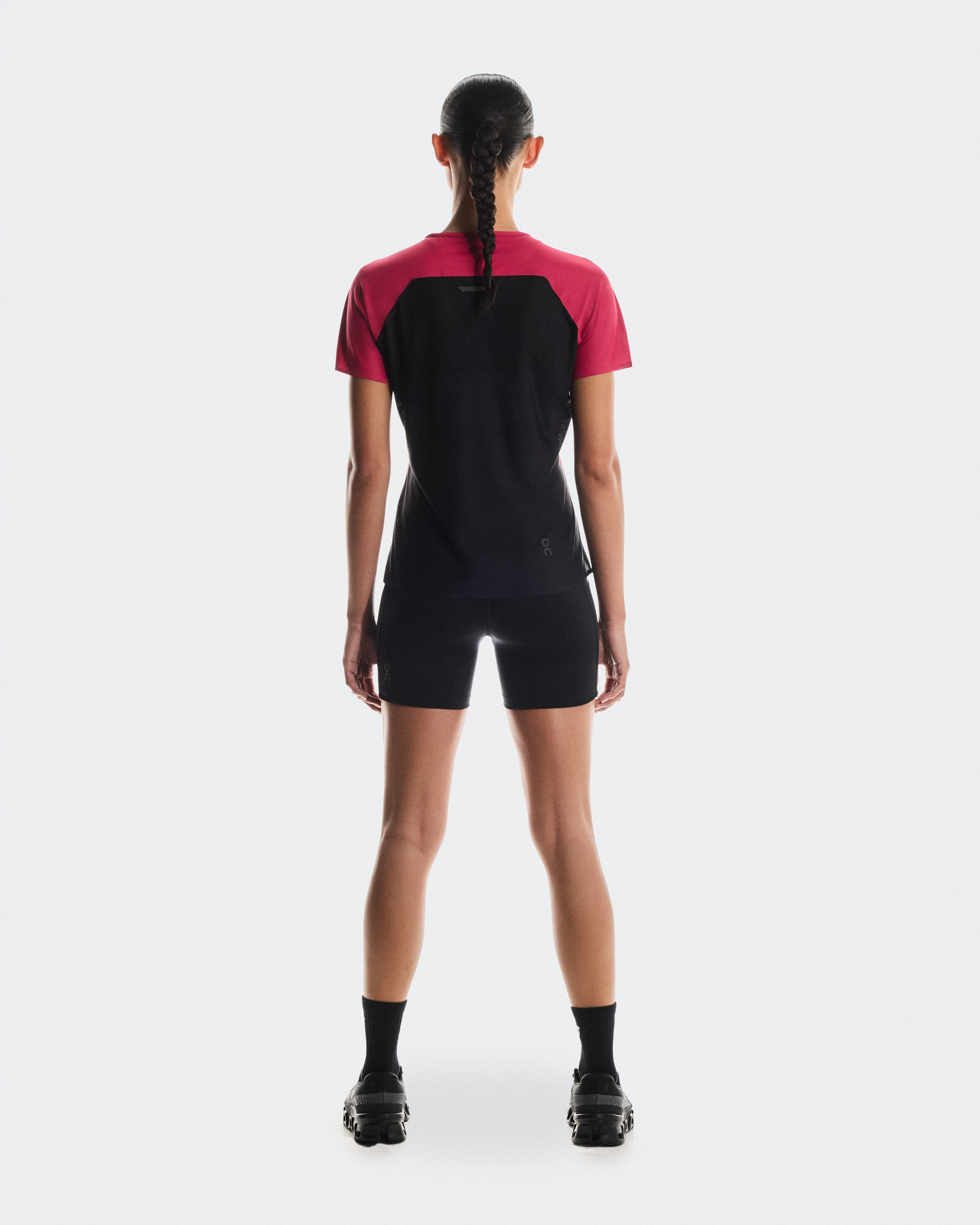 On Performance-T Grenadine & Black Women Tops and t-shirts