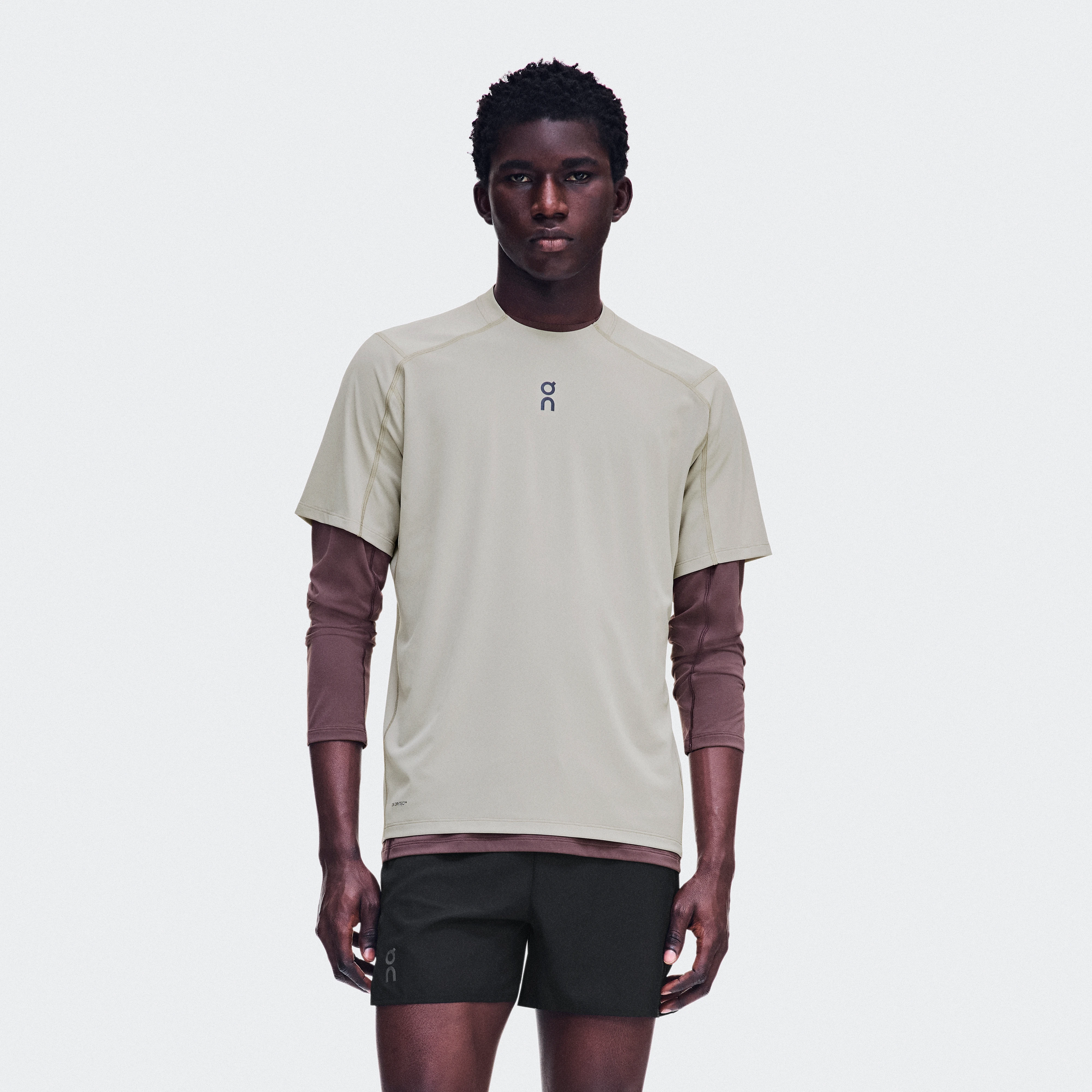 On Trail-T Solar Brume Men – Trail running, UPF40+, warm and sunny weather running Trail running Tops and t-shirts