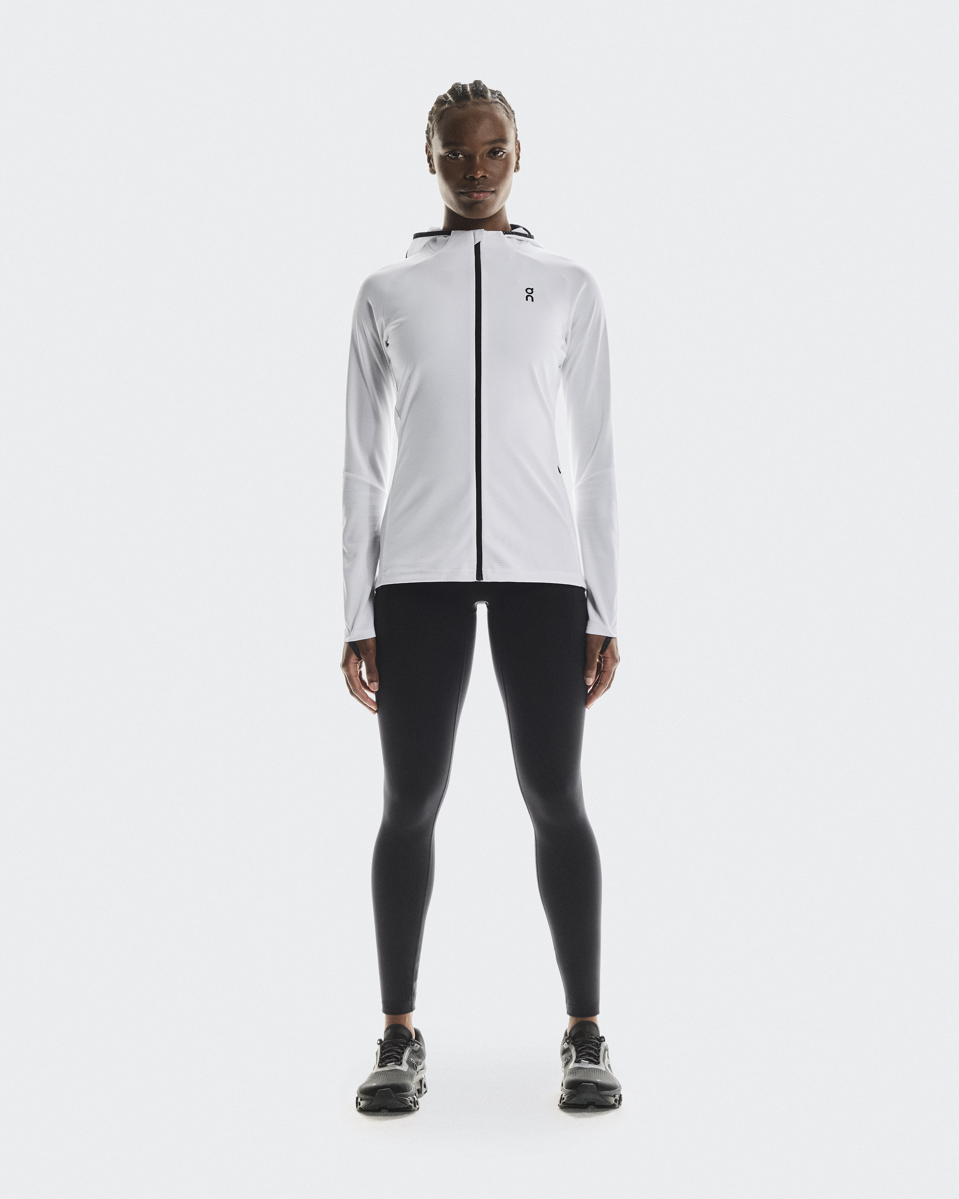 Climate Zip Hoodie in White