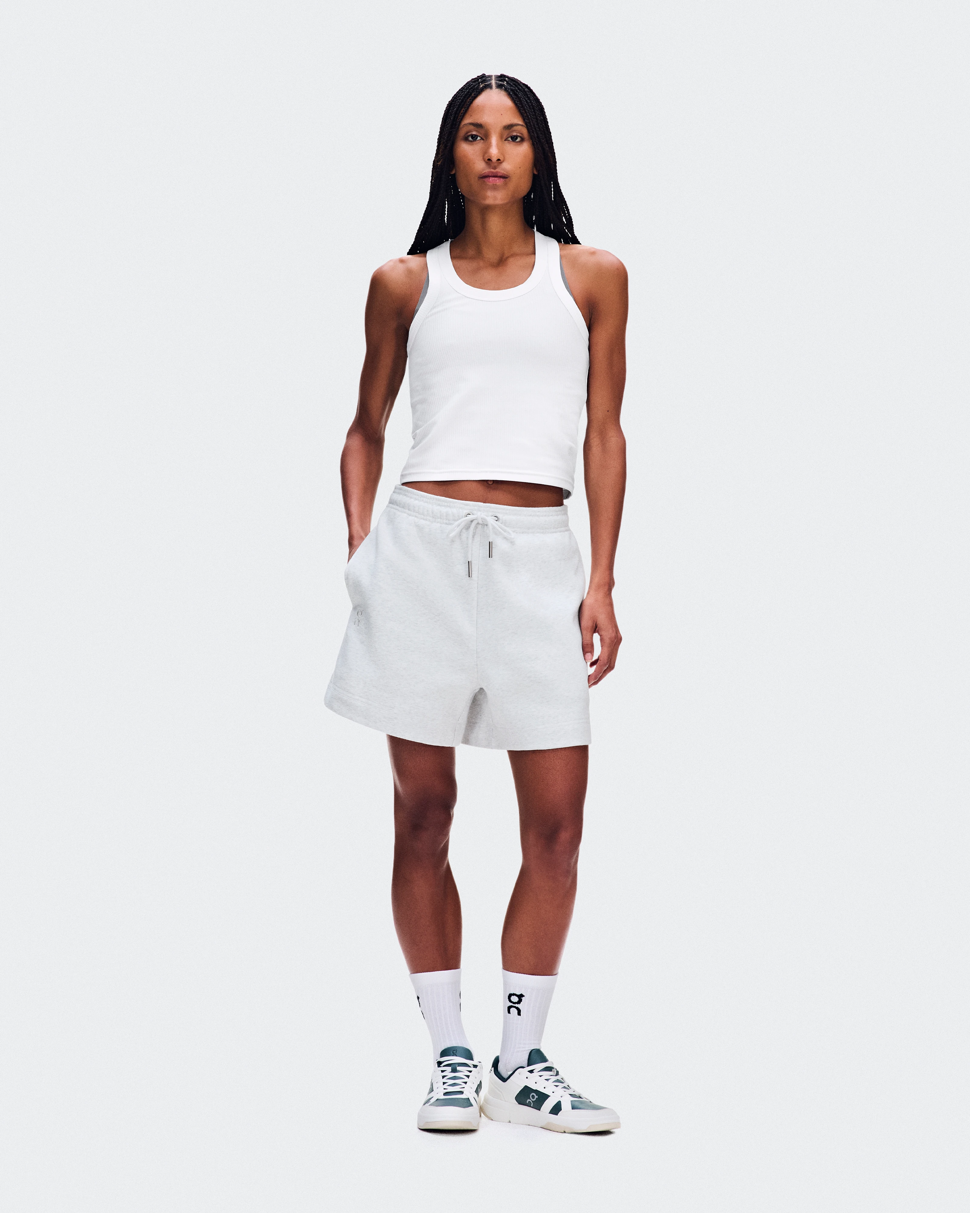 On All-Day Ribbed Tank White Women Tops and t-shirts