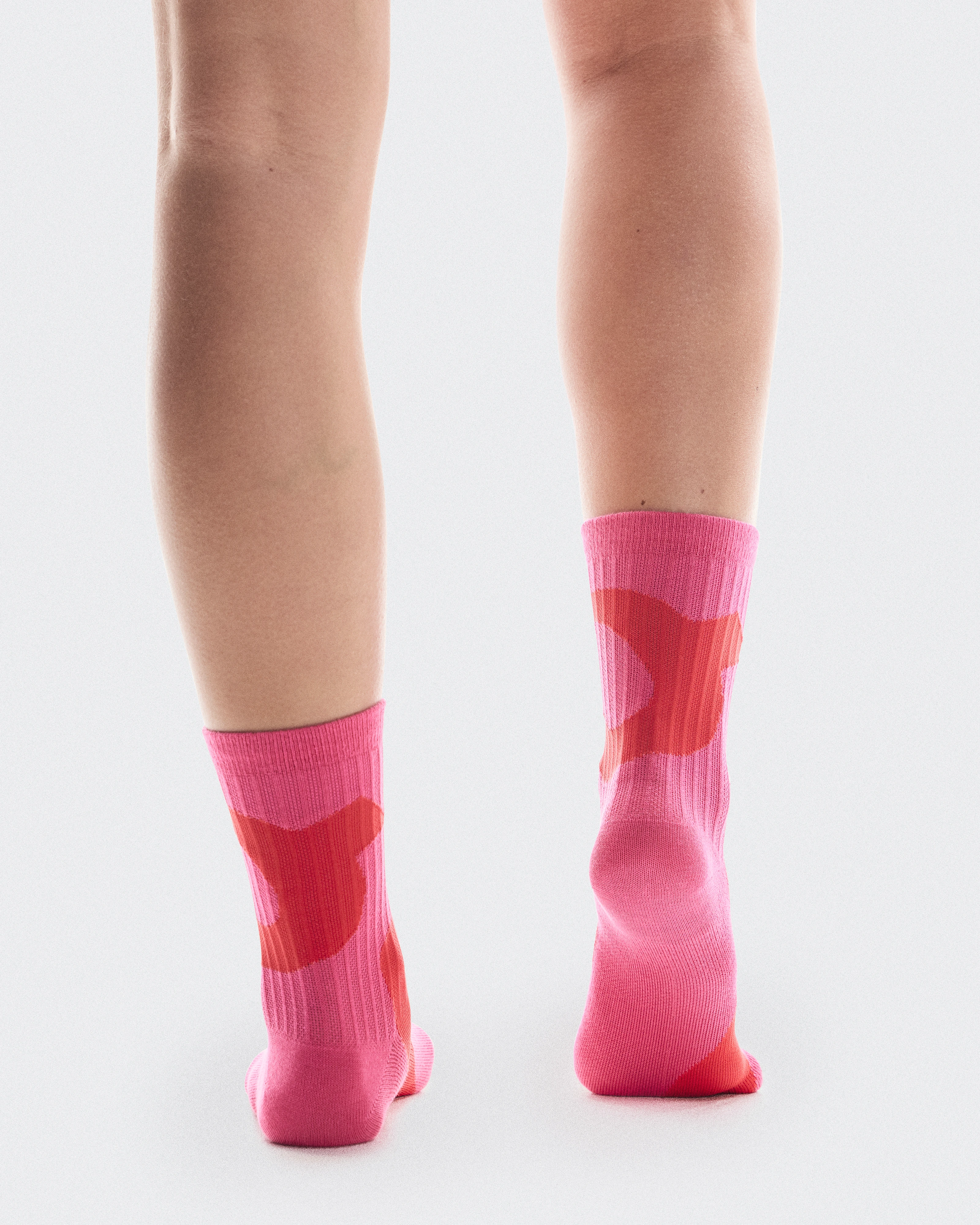On Liquid Logo Sock High 2P Limelight & Pink Unisex Socks