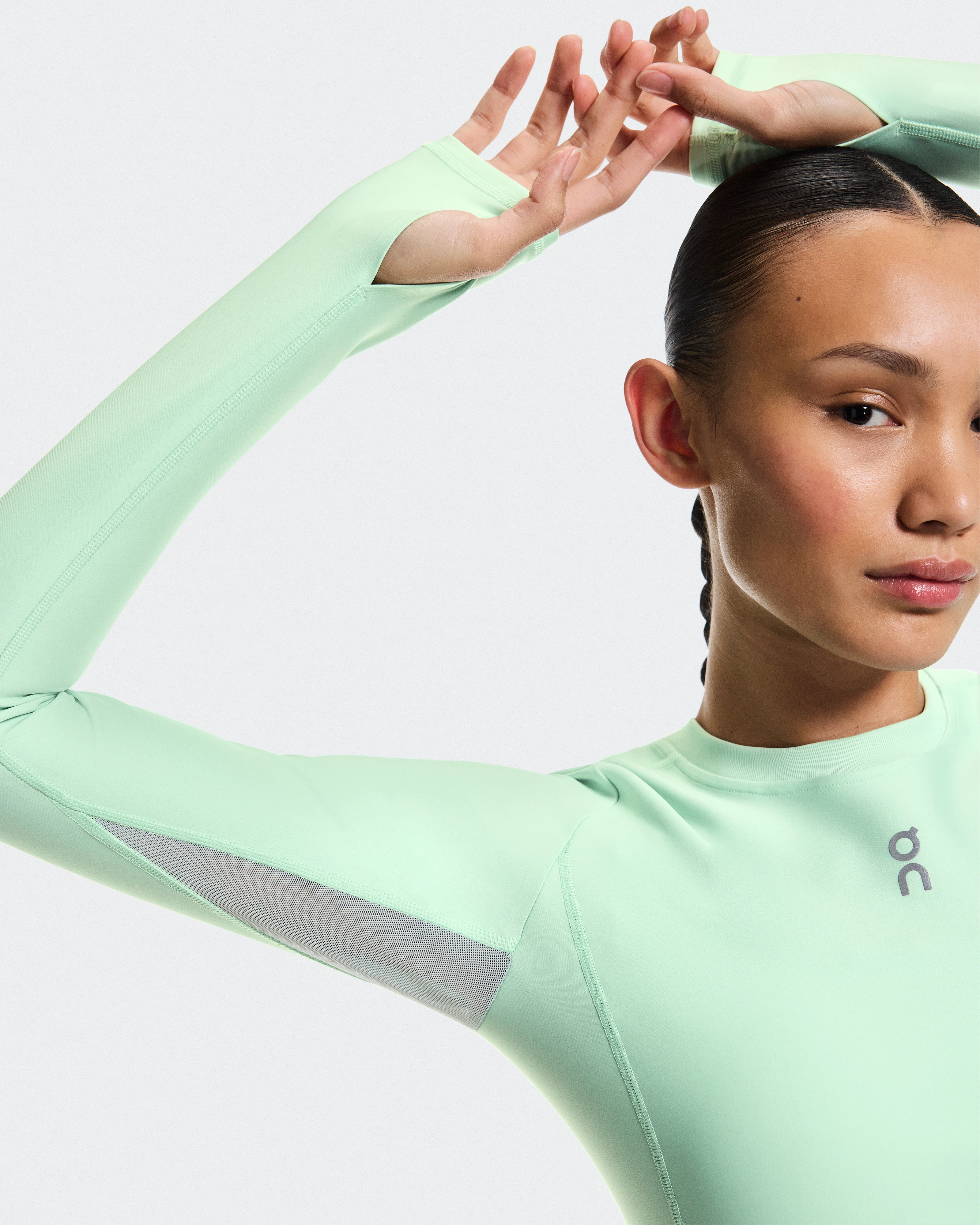 On Train Long Sleeve Crop Creek Women Tops and t-shirts