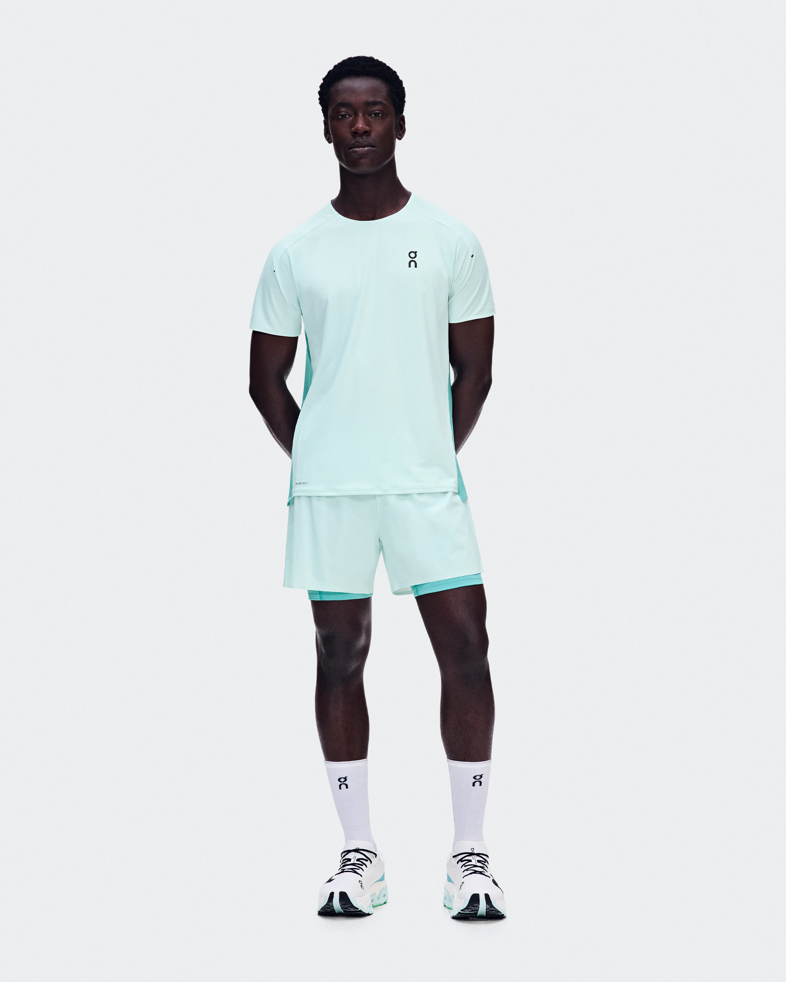 On Performance-T Flurry & Aquamarine Men Tops and t-shirts