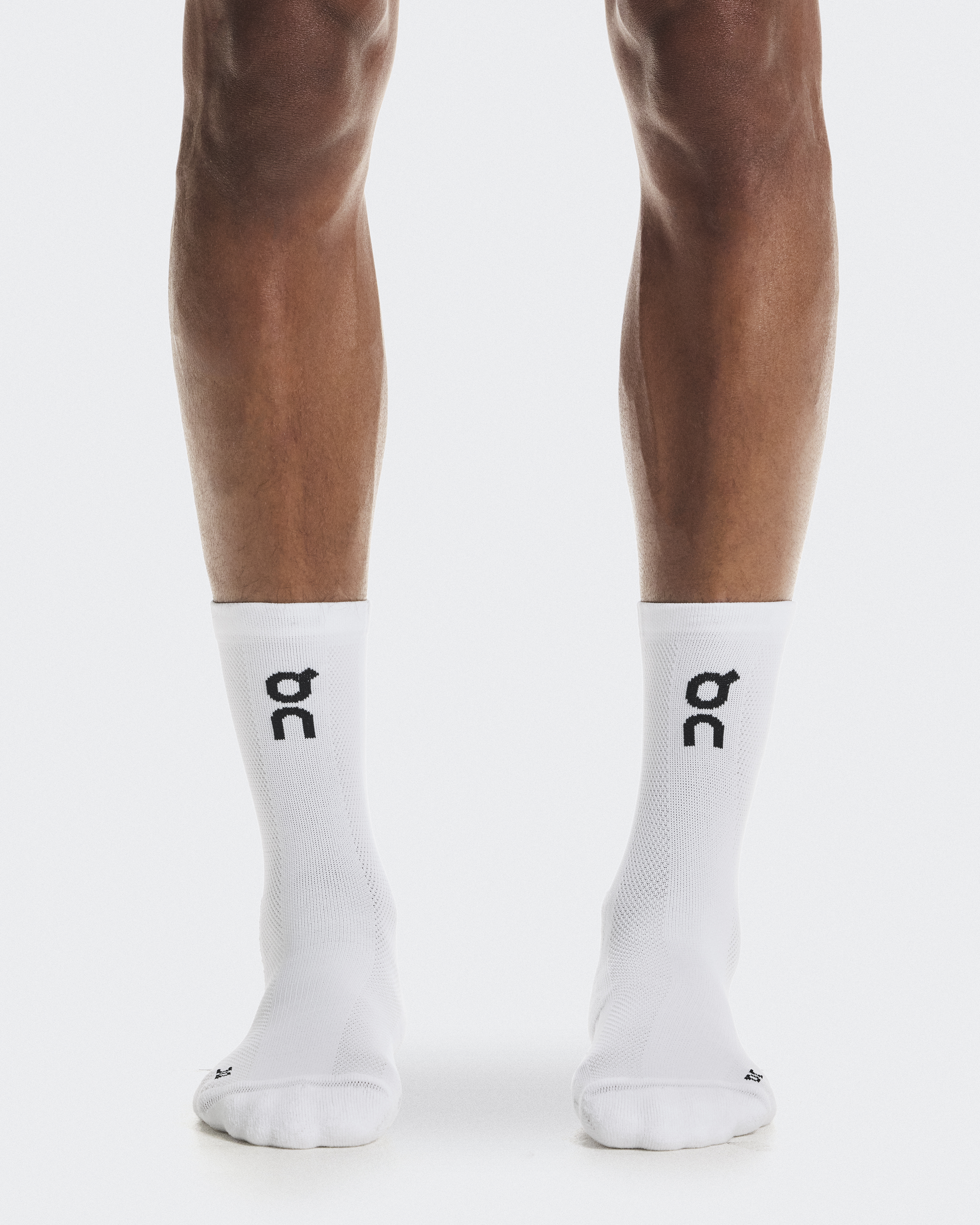 Core Run Sock High 2P in White