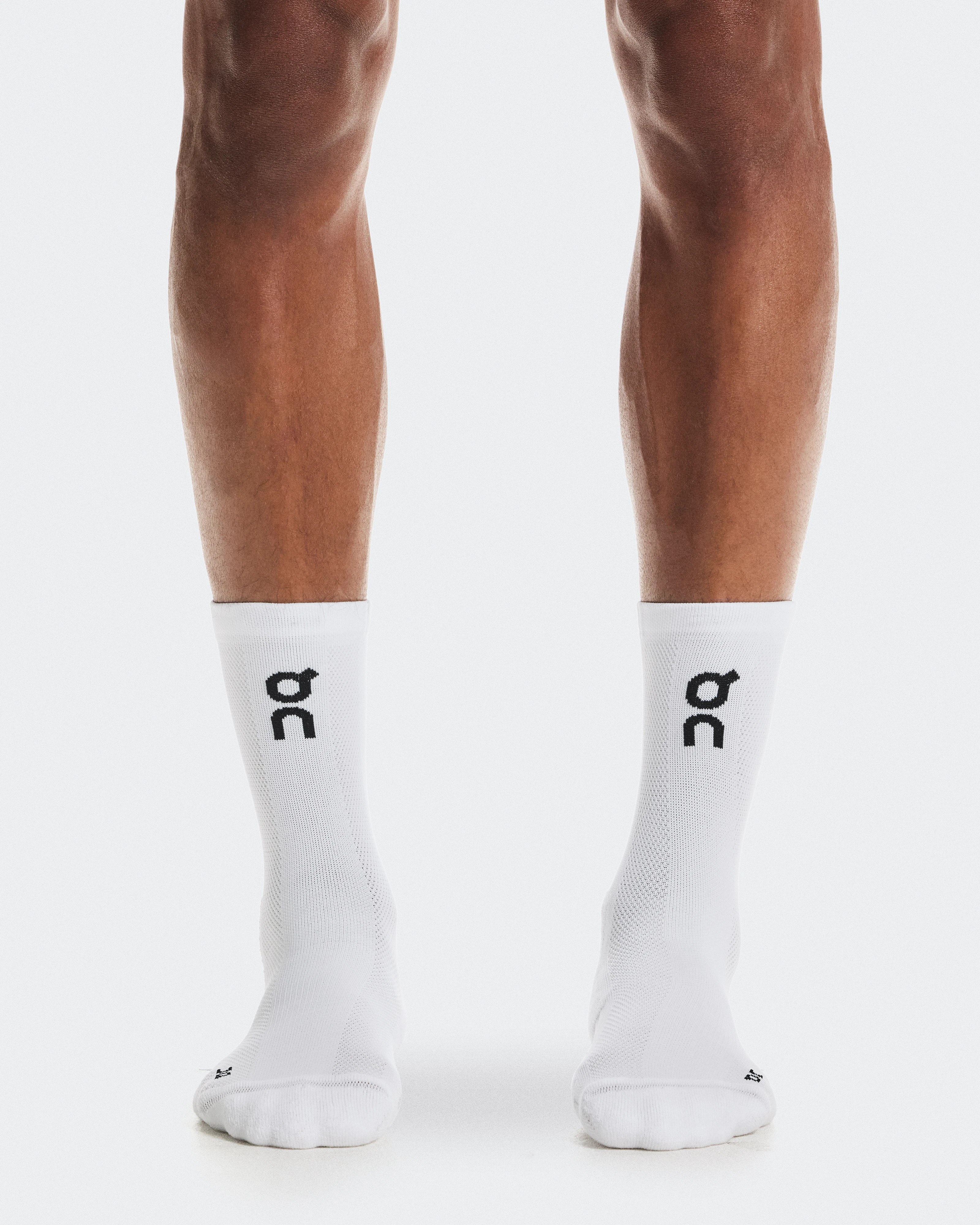 On Core Run Sock High 2P White Unisex Socks