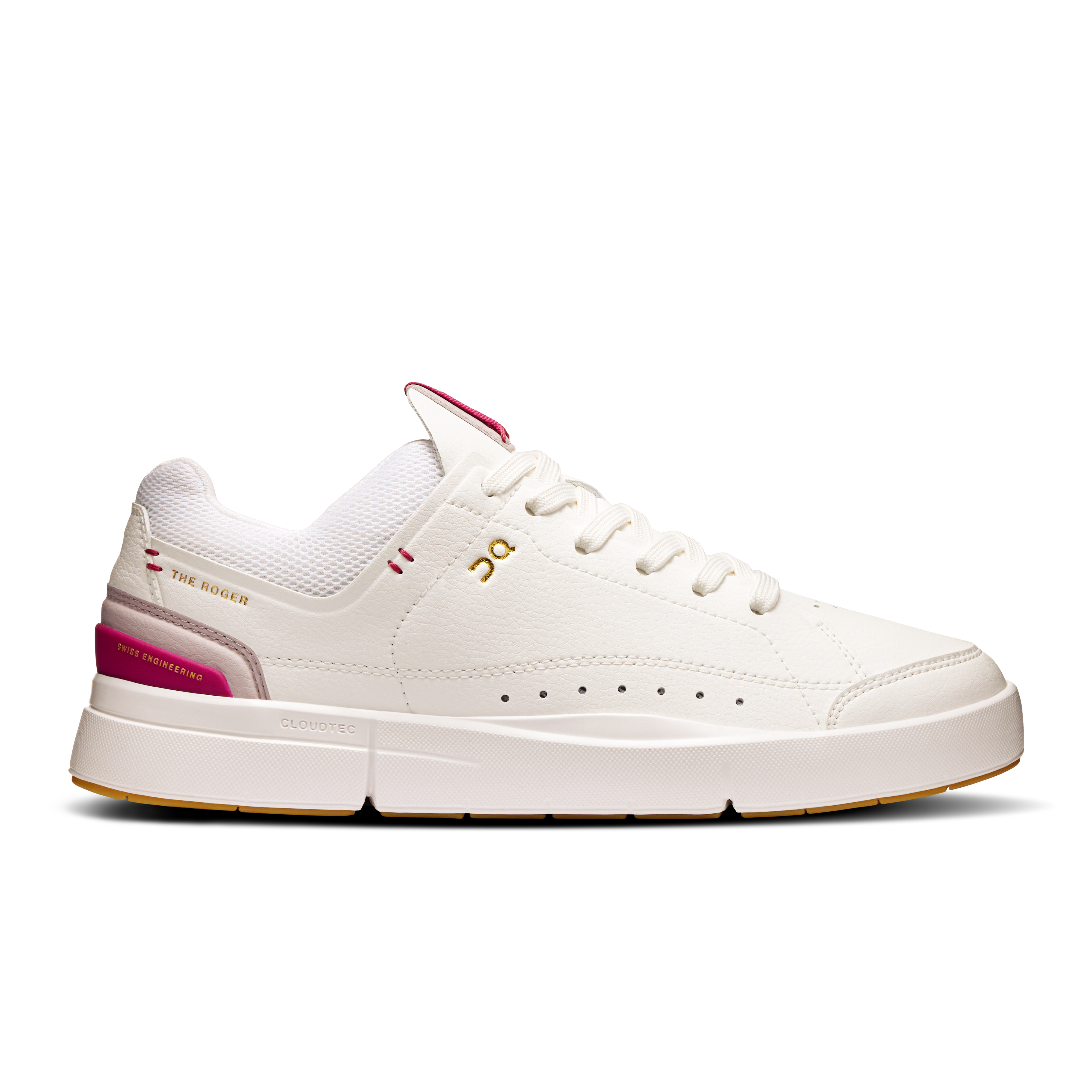THE ROGER Centre Court Lifestyle Shoe in White/Grenadine