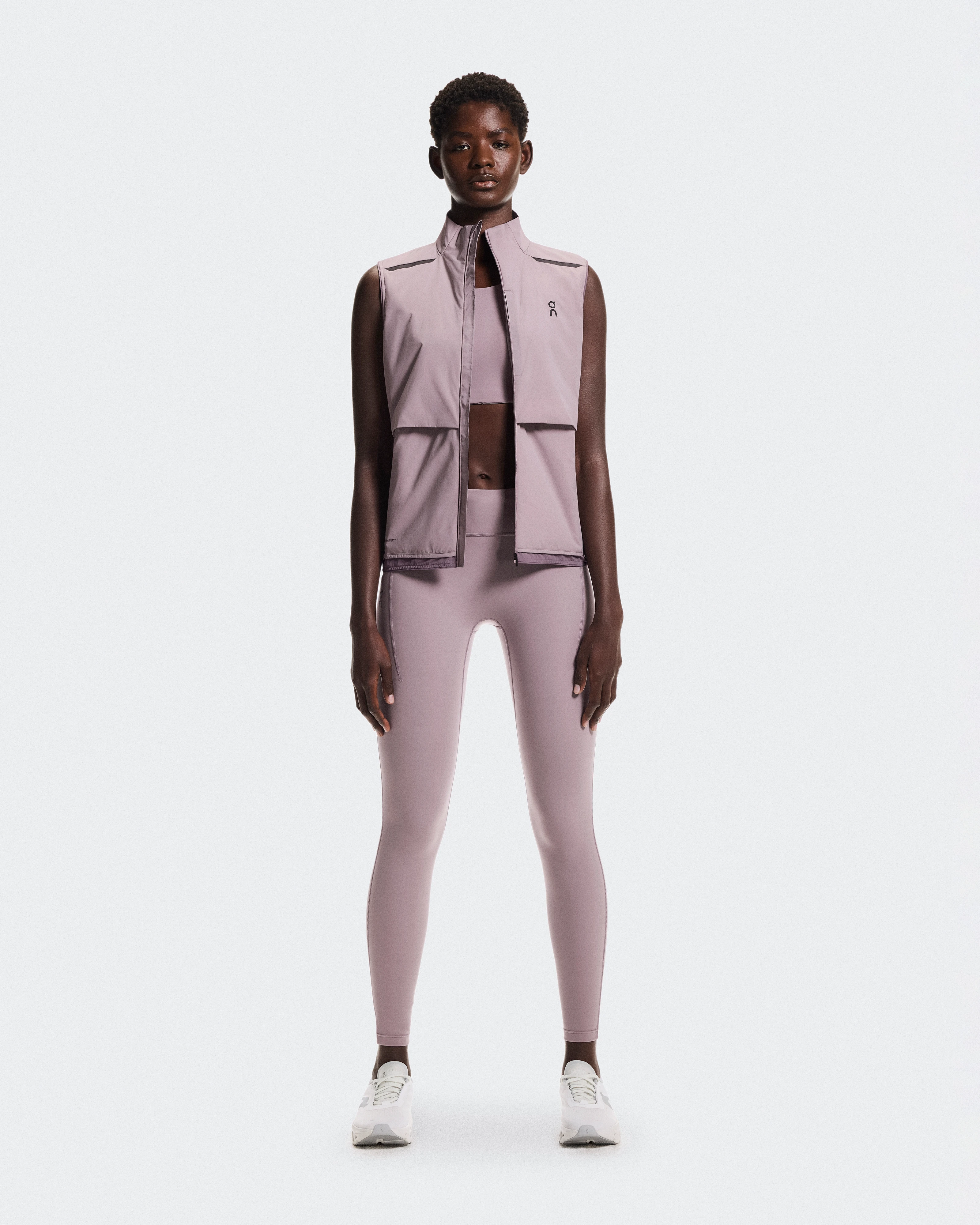 On Weather Vest Heron & Gobi Women Jackets
