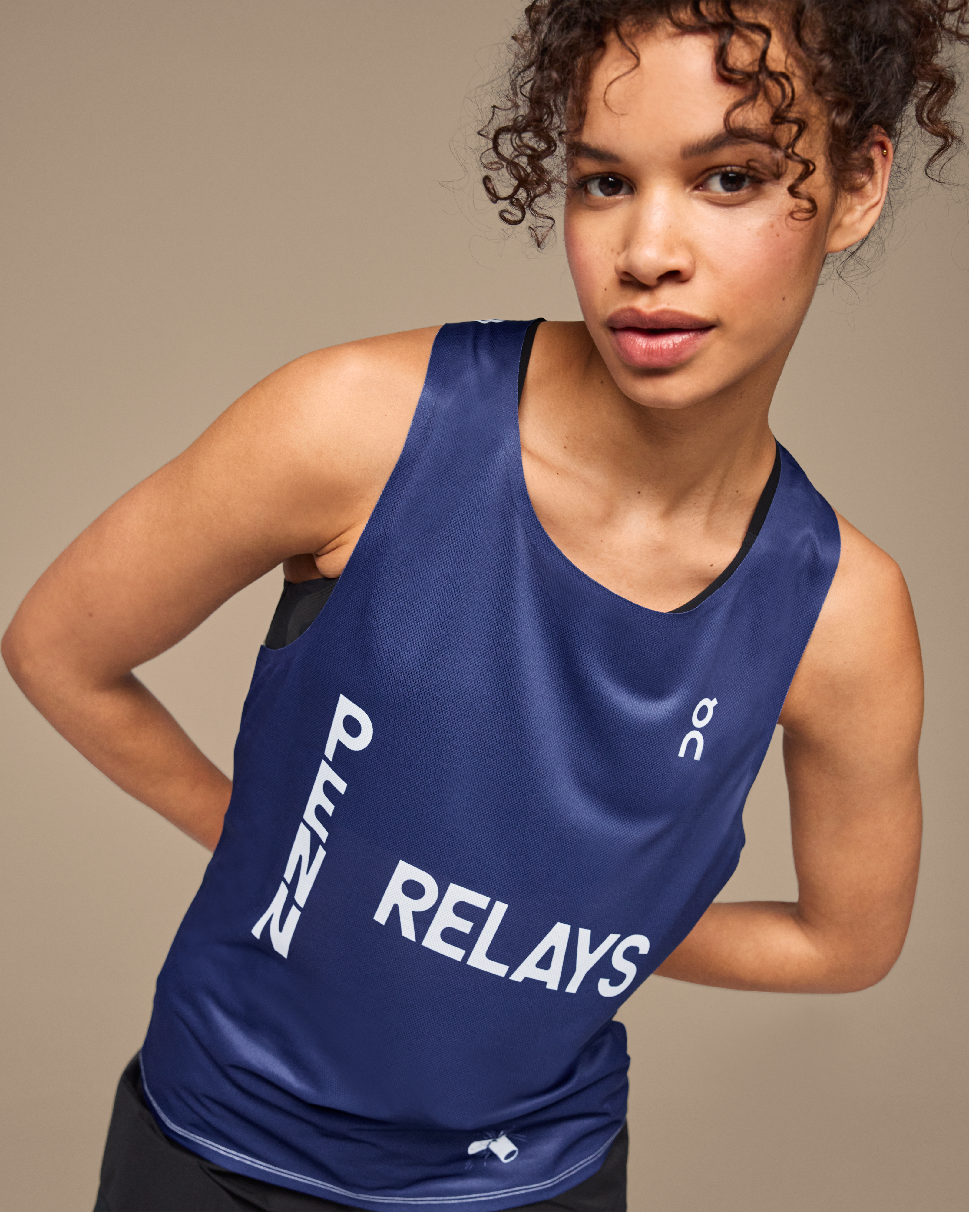 On Penn Relays Singlet Indigo Unisex Tops and t-shirts