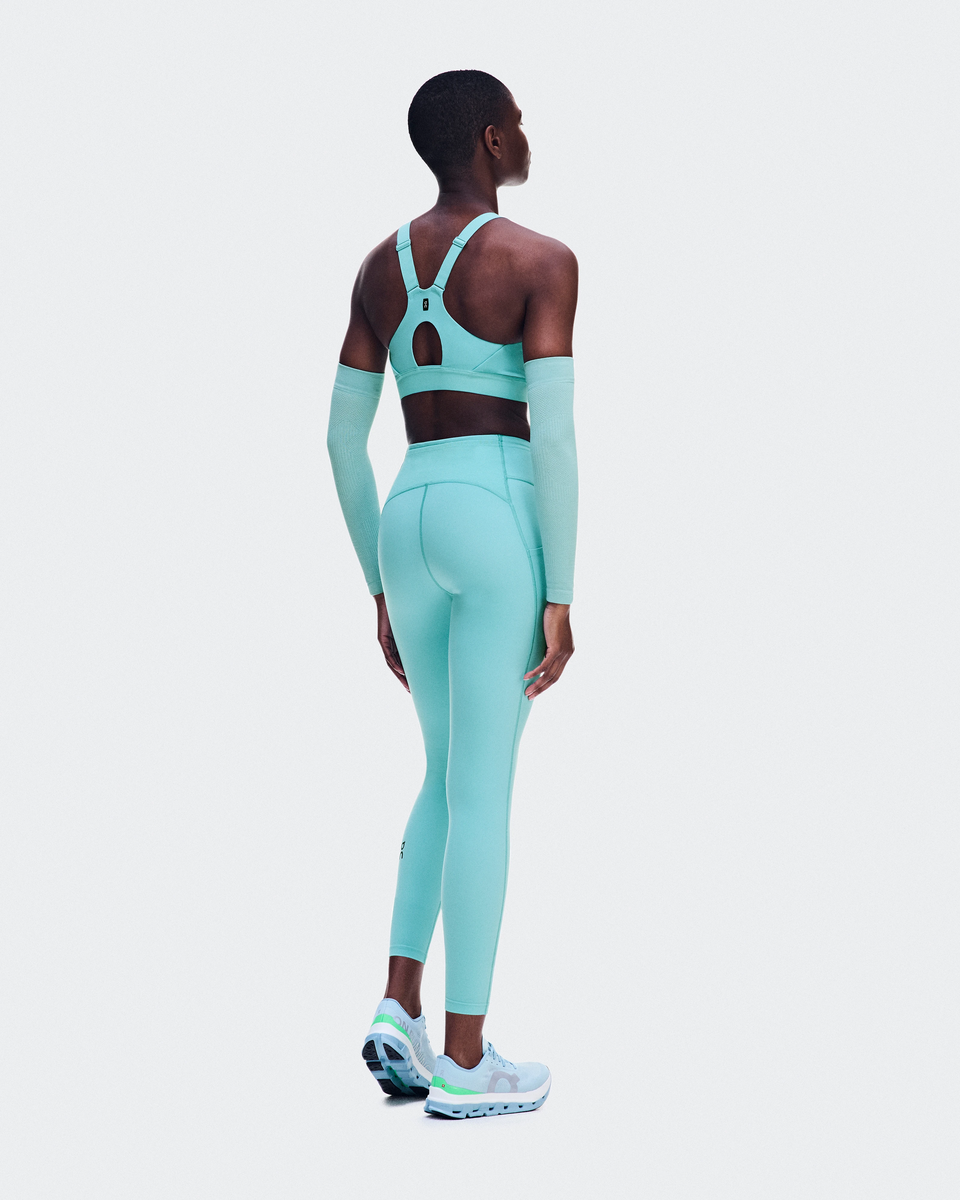 On Performance Tights 7/8 Aquamarine Women Tights