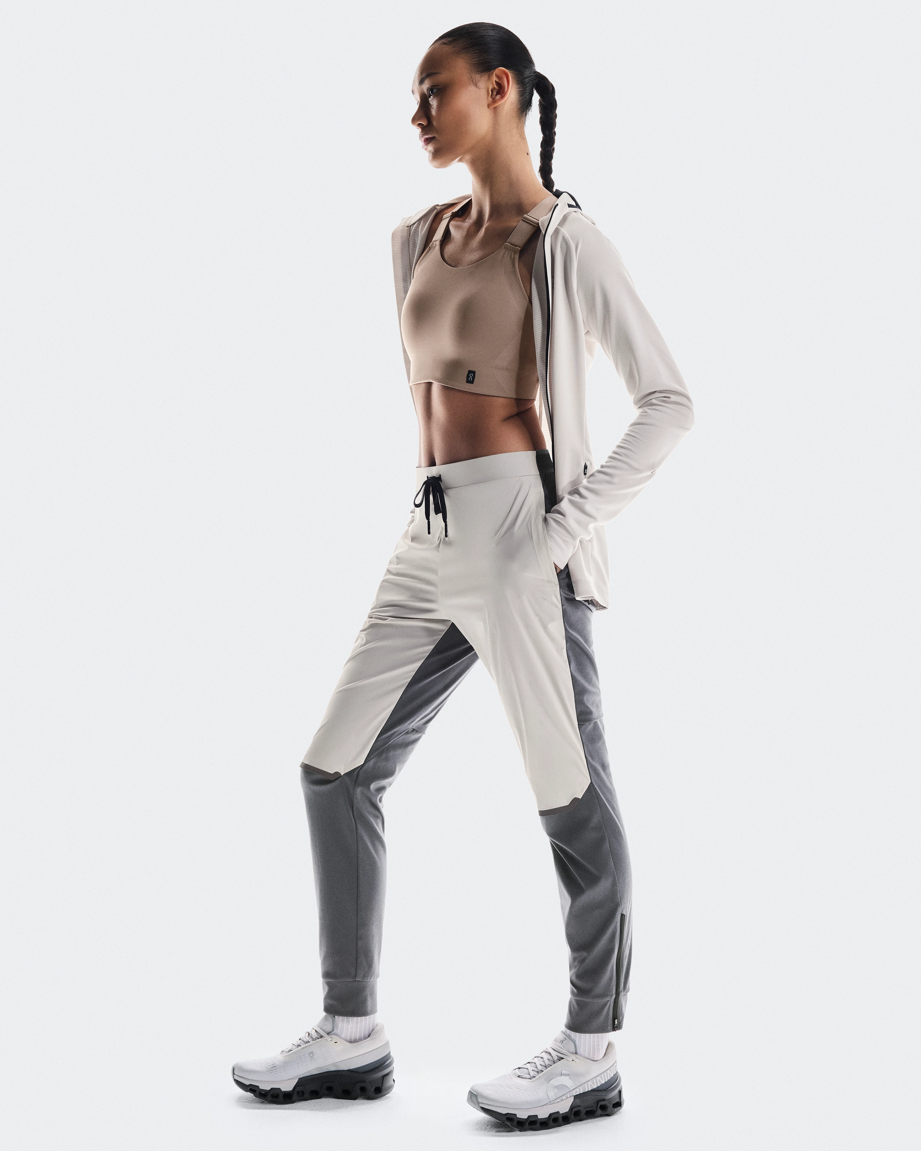 On Weather Pants Silver & Eclipse Women Pants