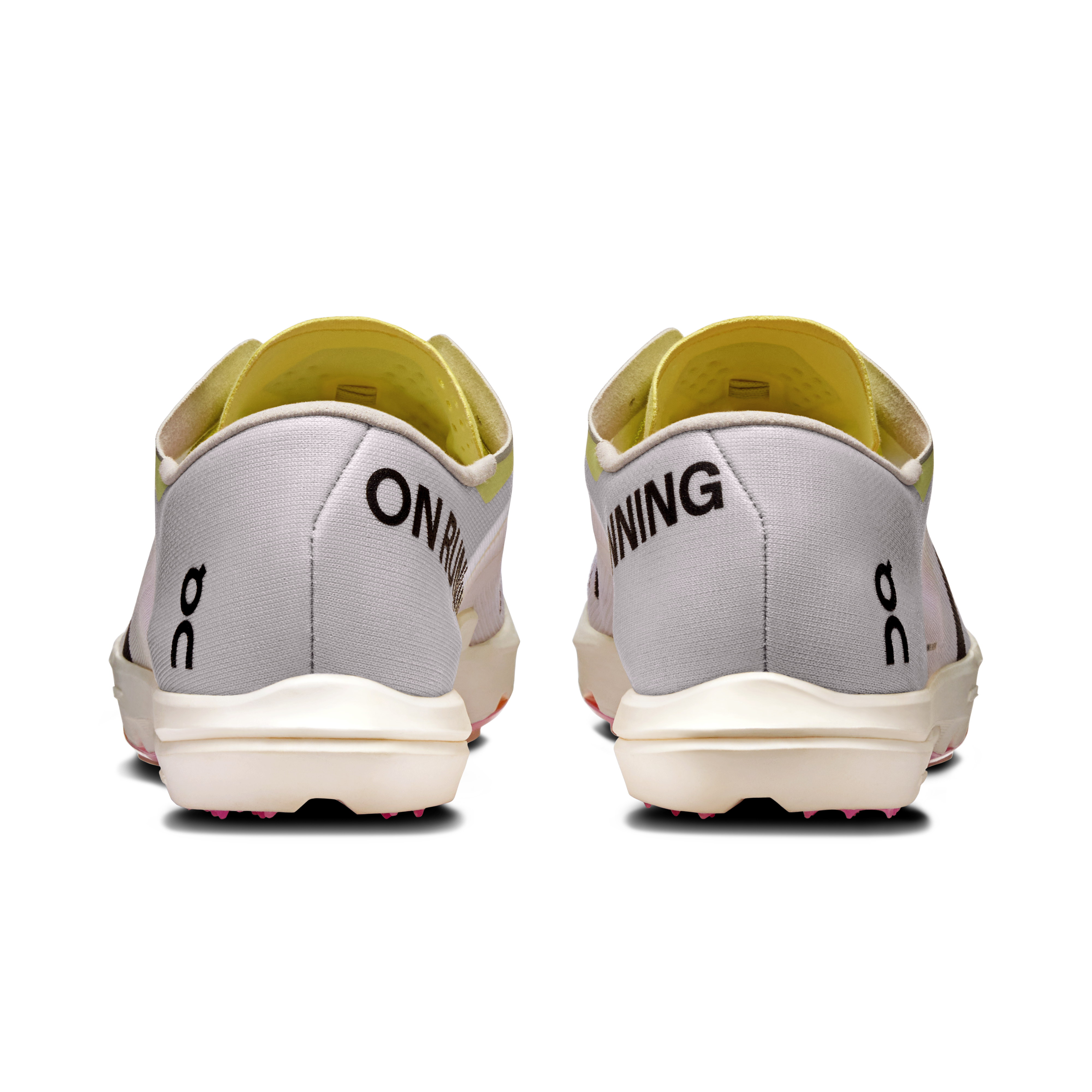 On Cloudspike Amplius 2 White & Raspberry Women Track Shoes