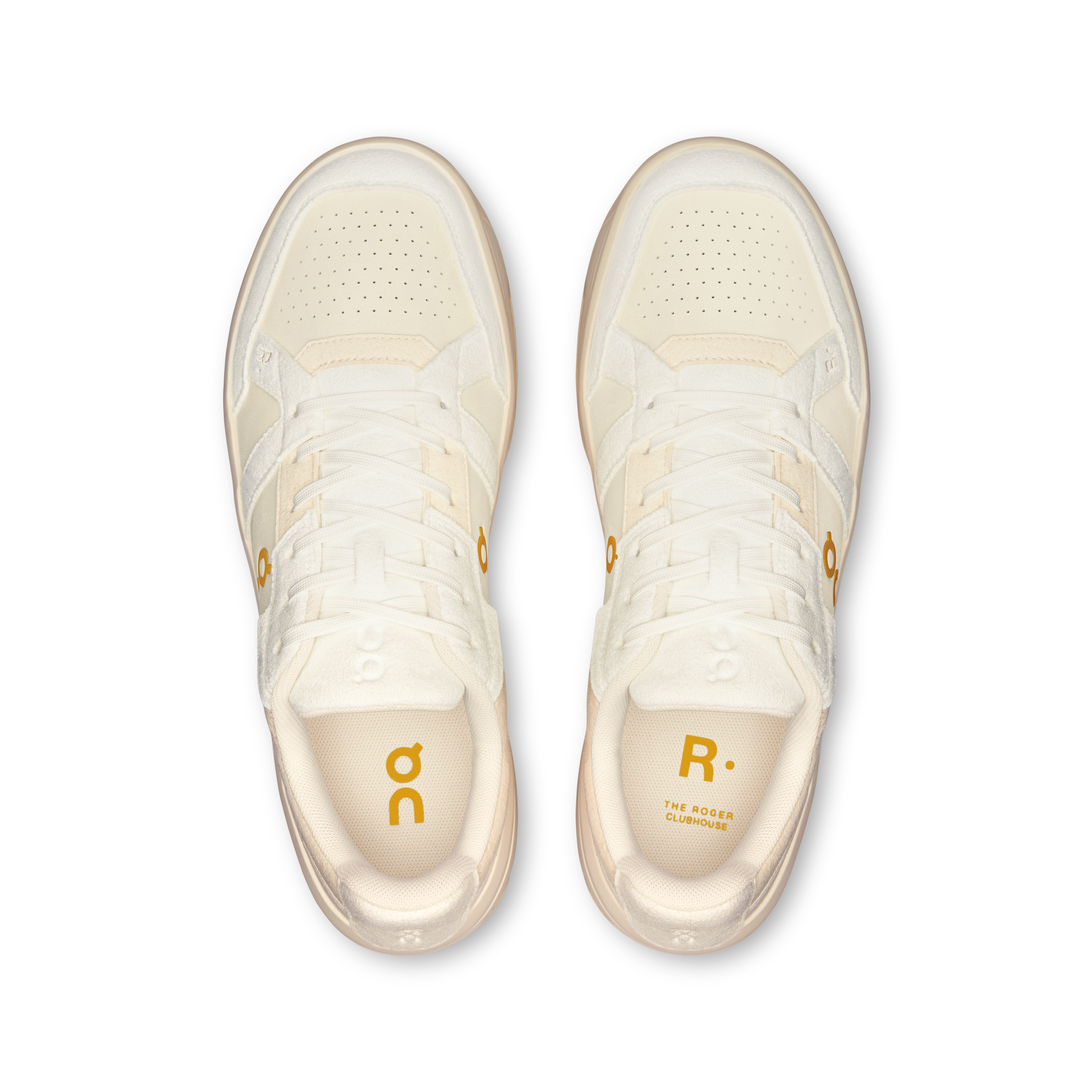 On THE ROGER Clubhouse Ace Ivory & Dew Men Tennis Shoes