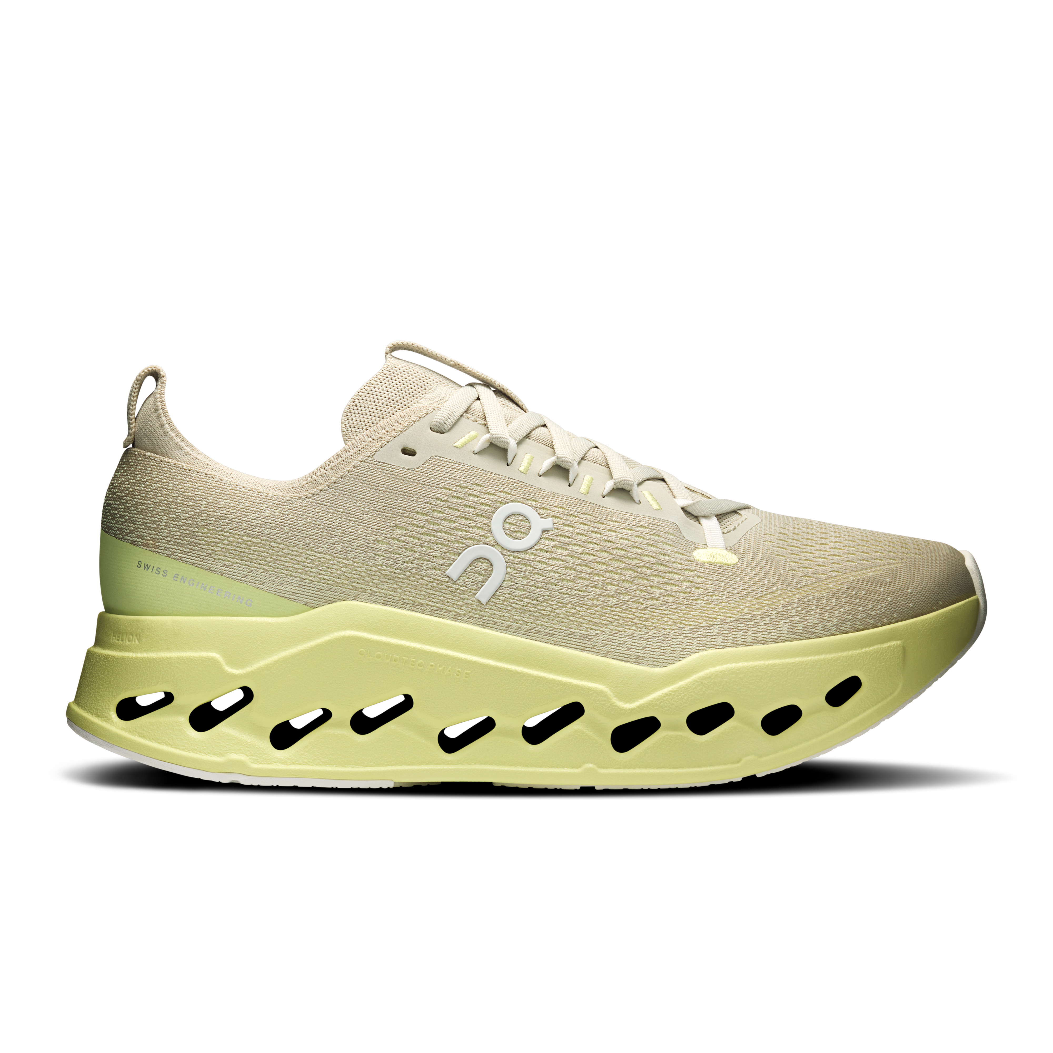 On Cloudsurfer Max Pelican & Limelight Men – Long runs, smooth ride Shoes