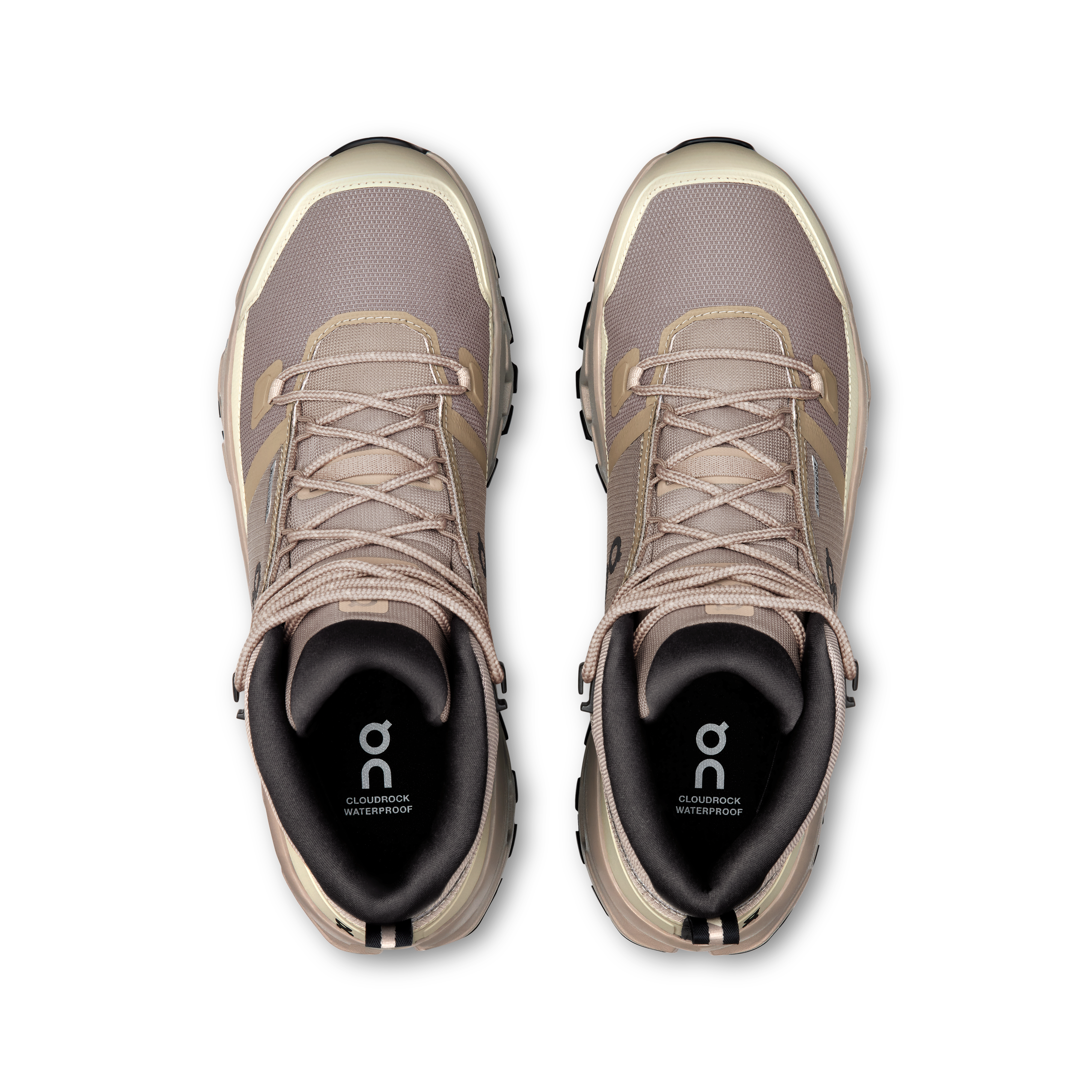 On Cloudrock Mid Waterproof Cinder & Desert Men Hiking Shoes