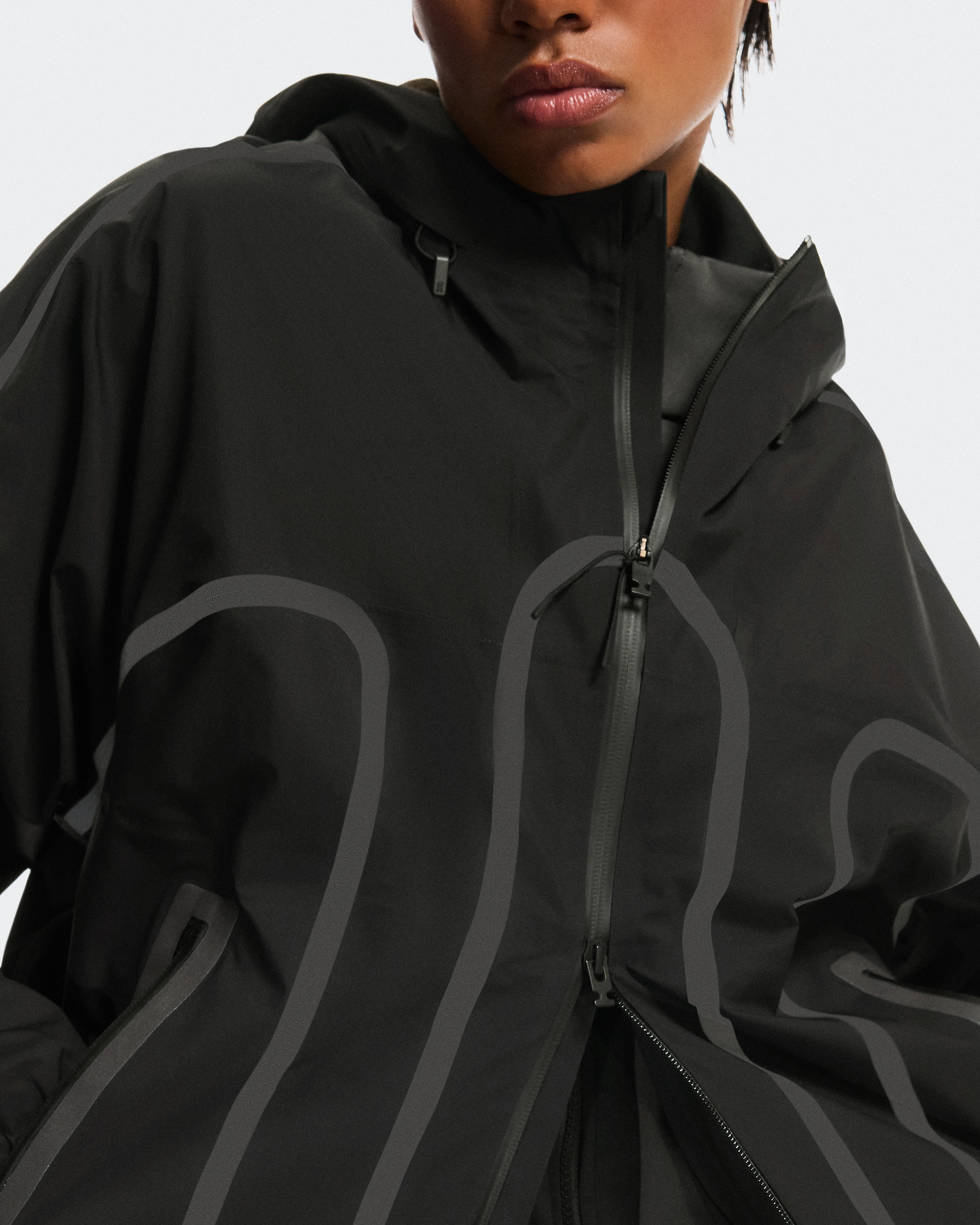 On Waterproof Jacket IKON Black Unisex Jackets