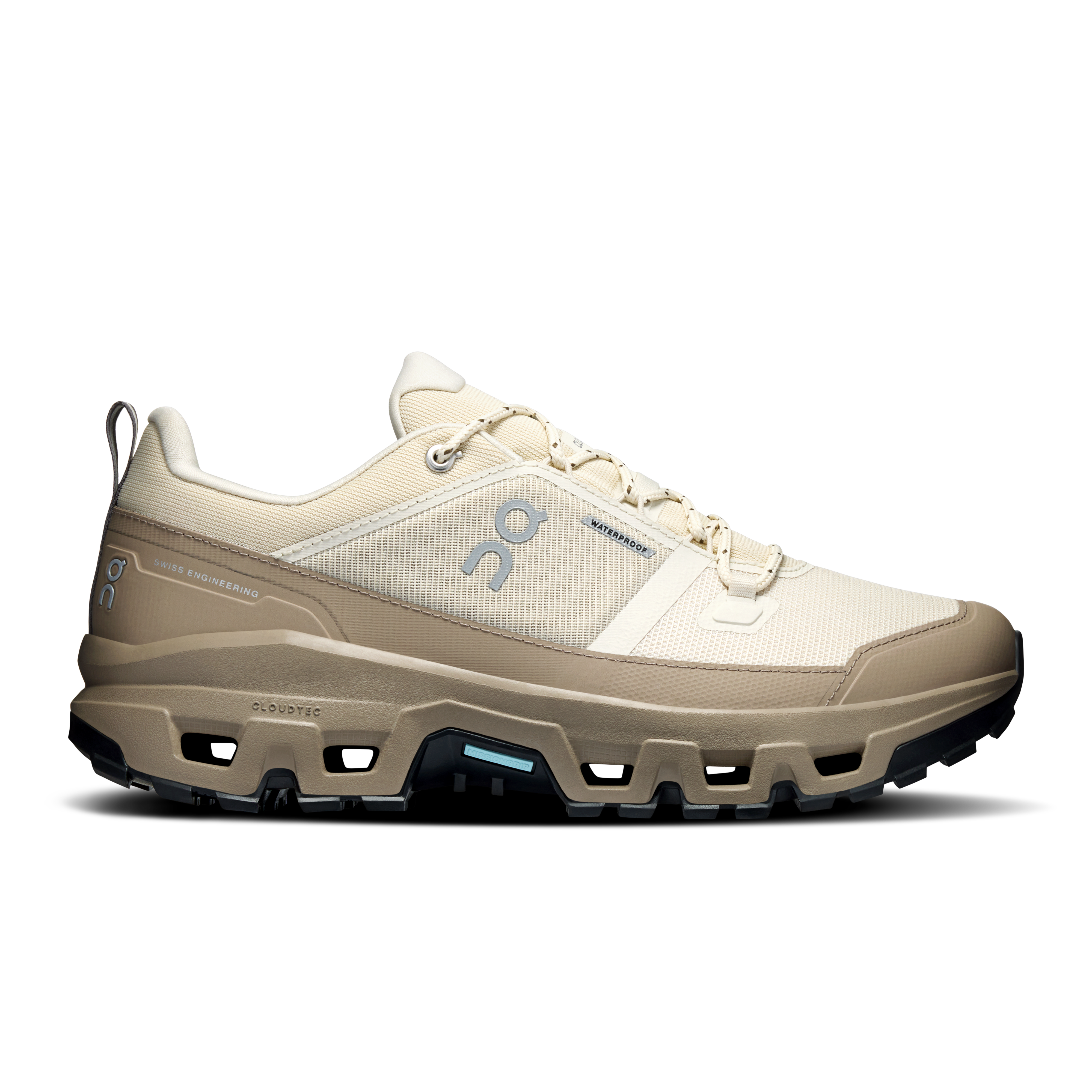 On Cloudrock Low Waterproof Grain & Soba Men – Hiking, Missiongrip™, mixed terrain Shoes