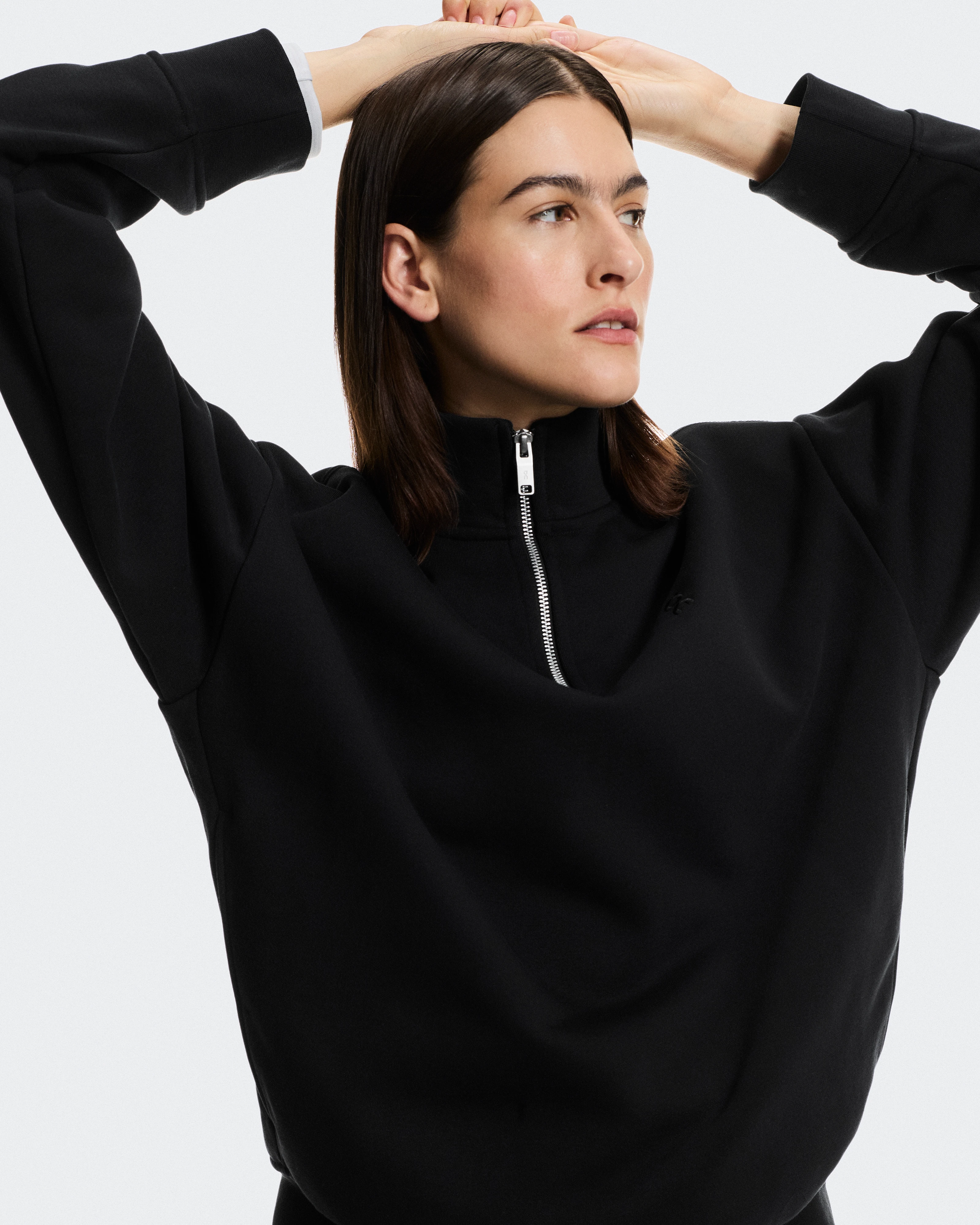 On Club Collective 1/4 Zip Black Women Hoodies and sweatshirts