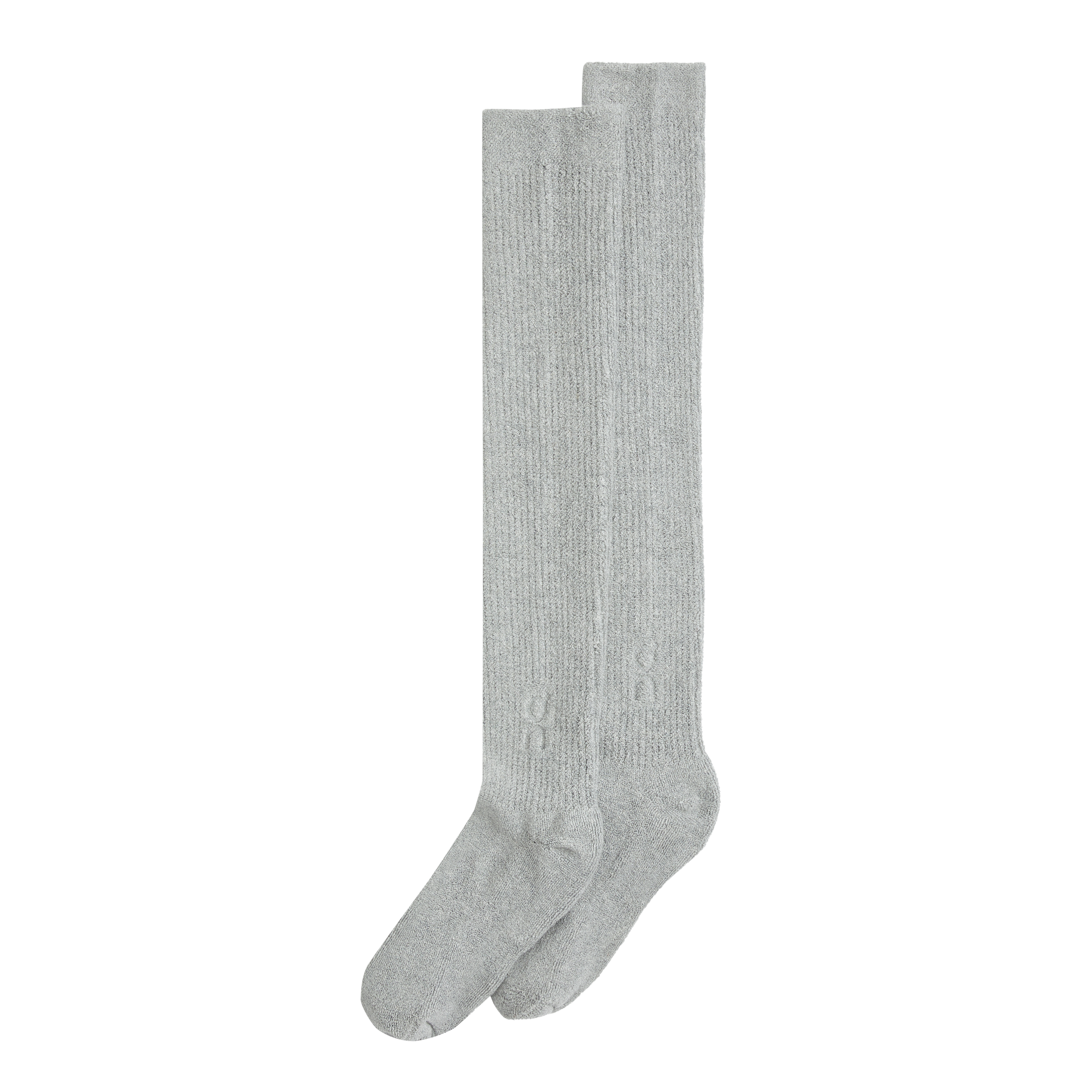 Terry Sock Knee High in Heather Gray