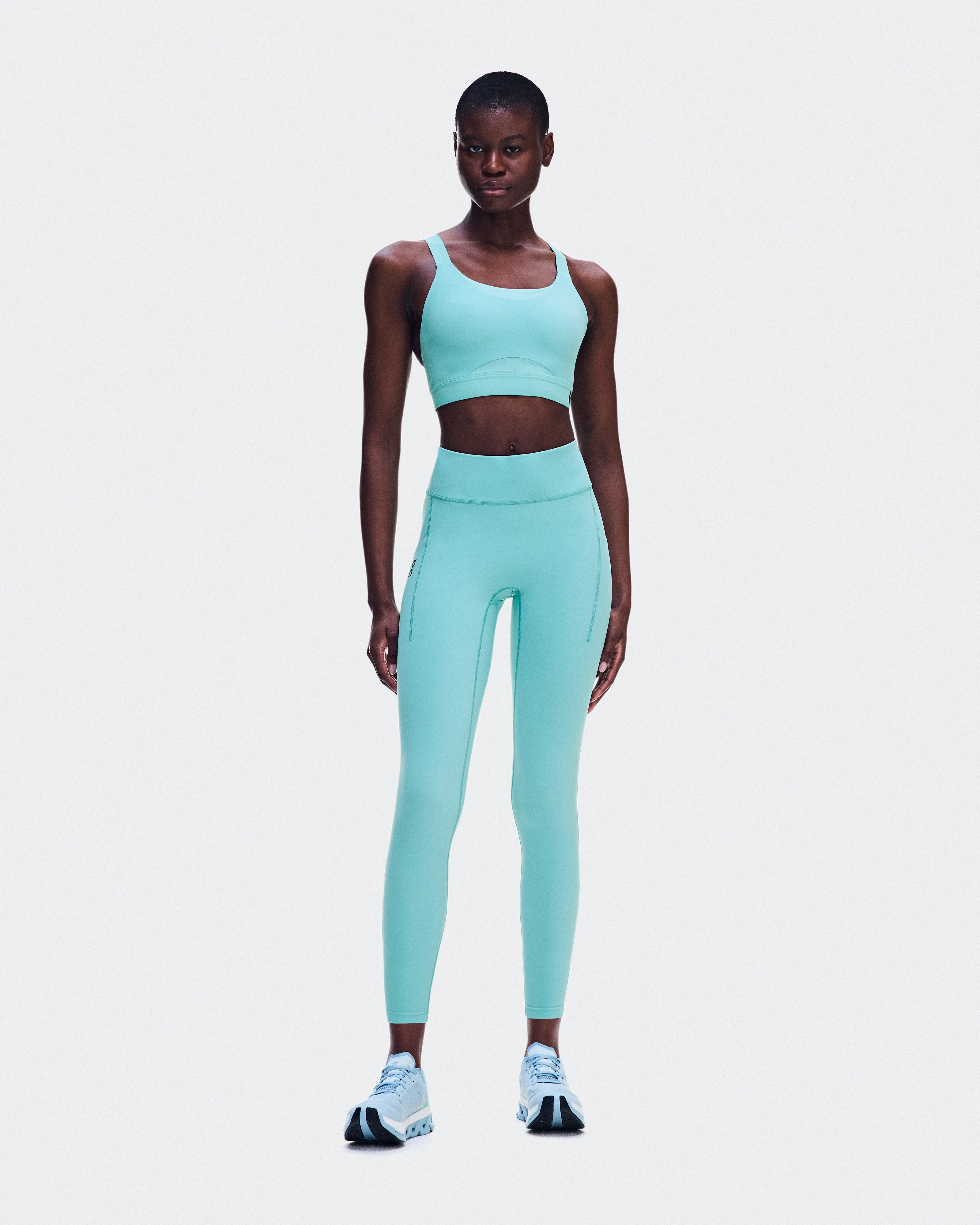 On Performance Tights 7/8 Aquamarine Women Tights