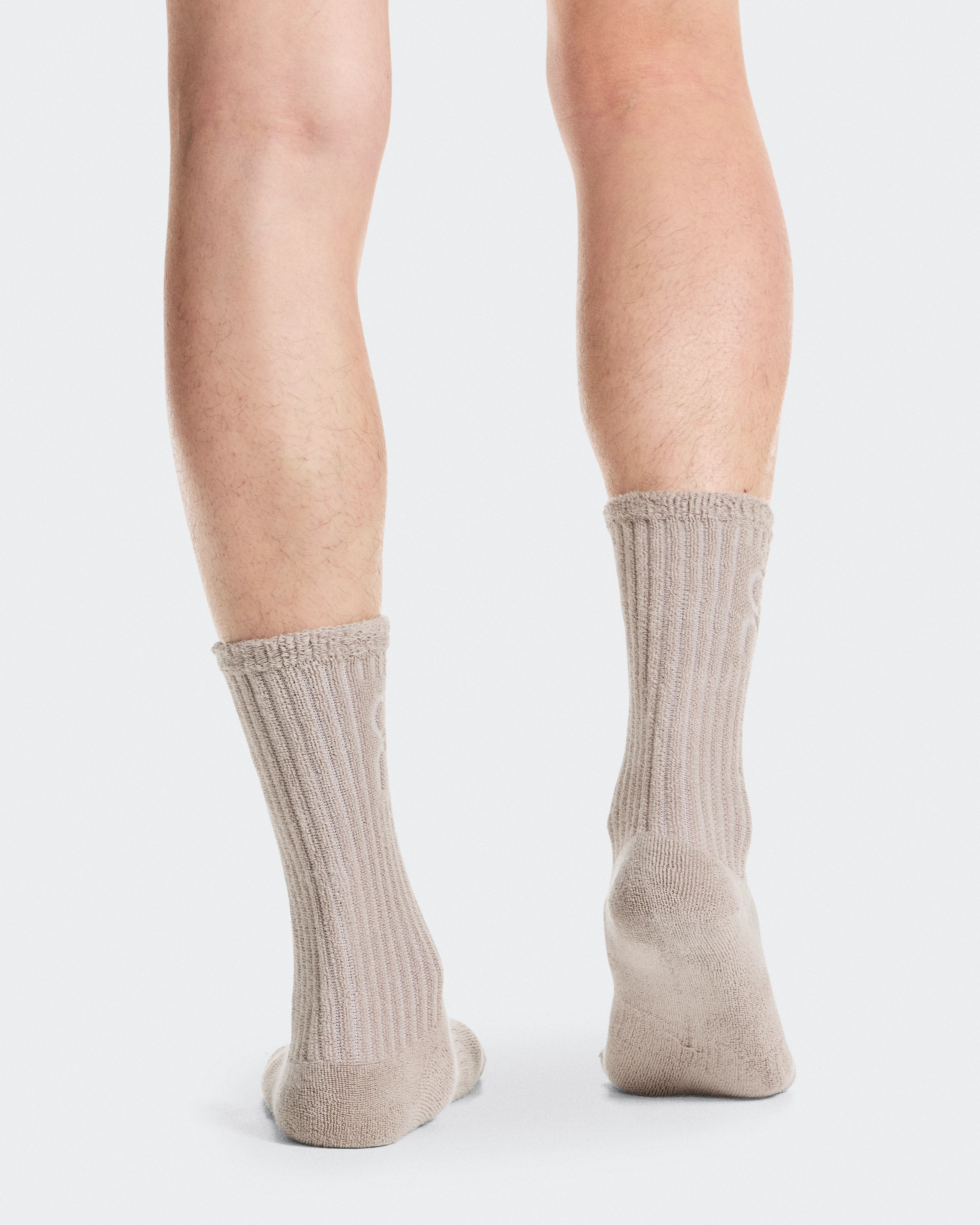 On Terry Sock High Fog Unisex Socks