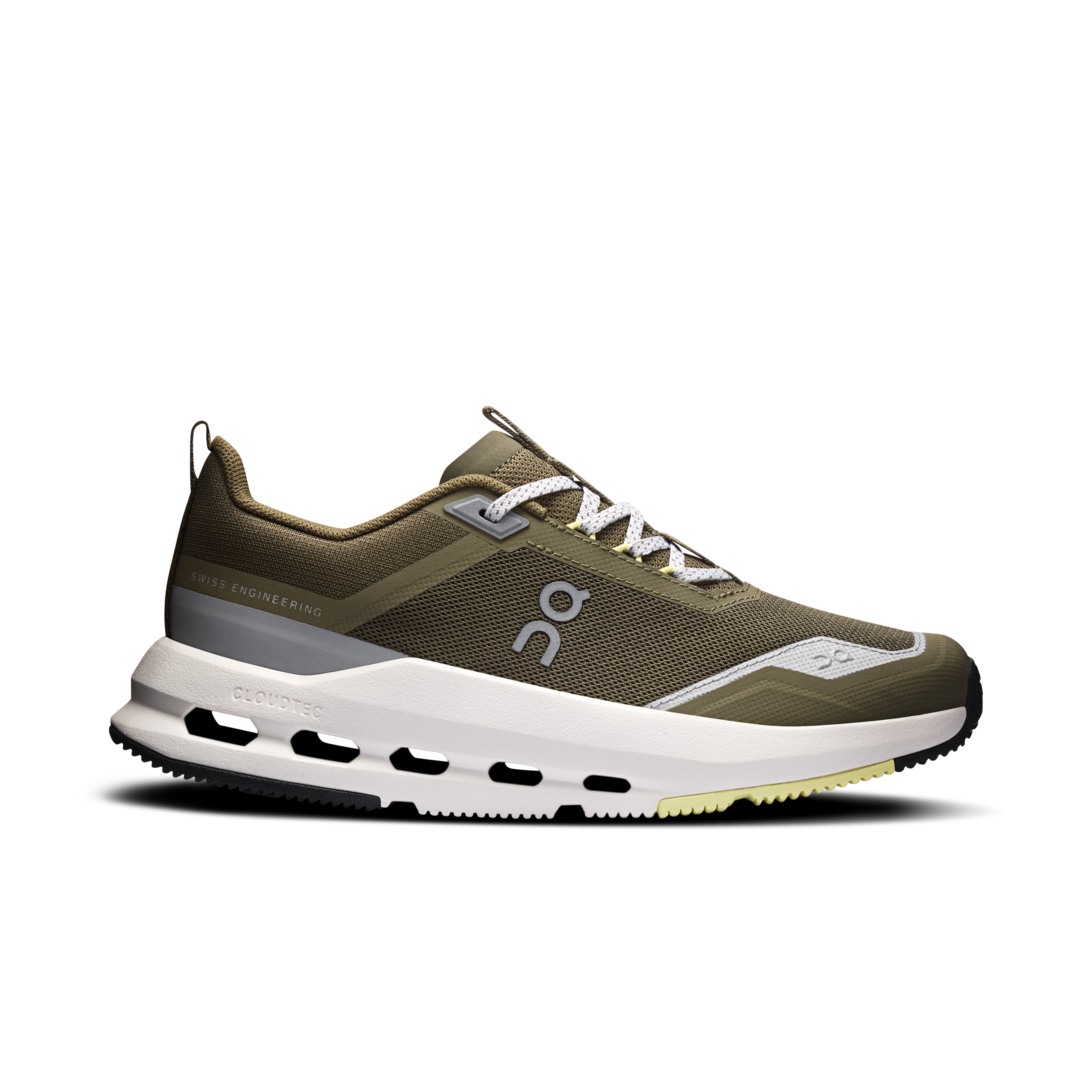 Cloudnova Youth Lifestyle Shoe in Olive/Limelight