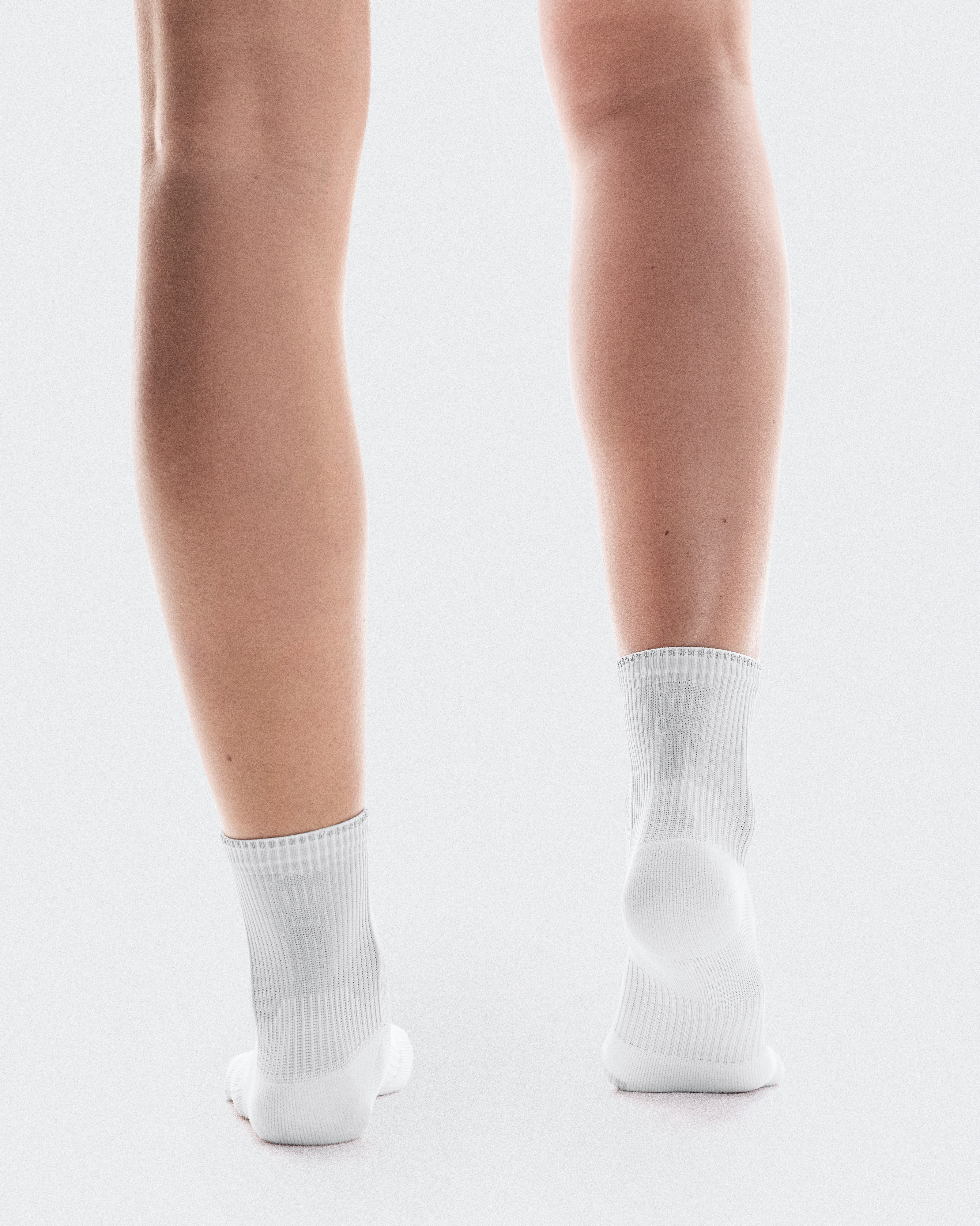 On Performance Run Sock Mid White & Glacier Unisex Socks