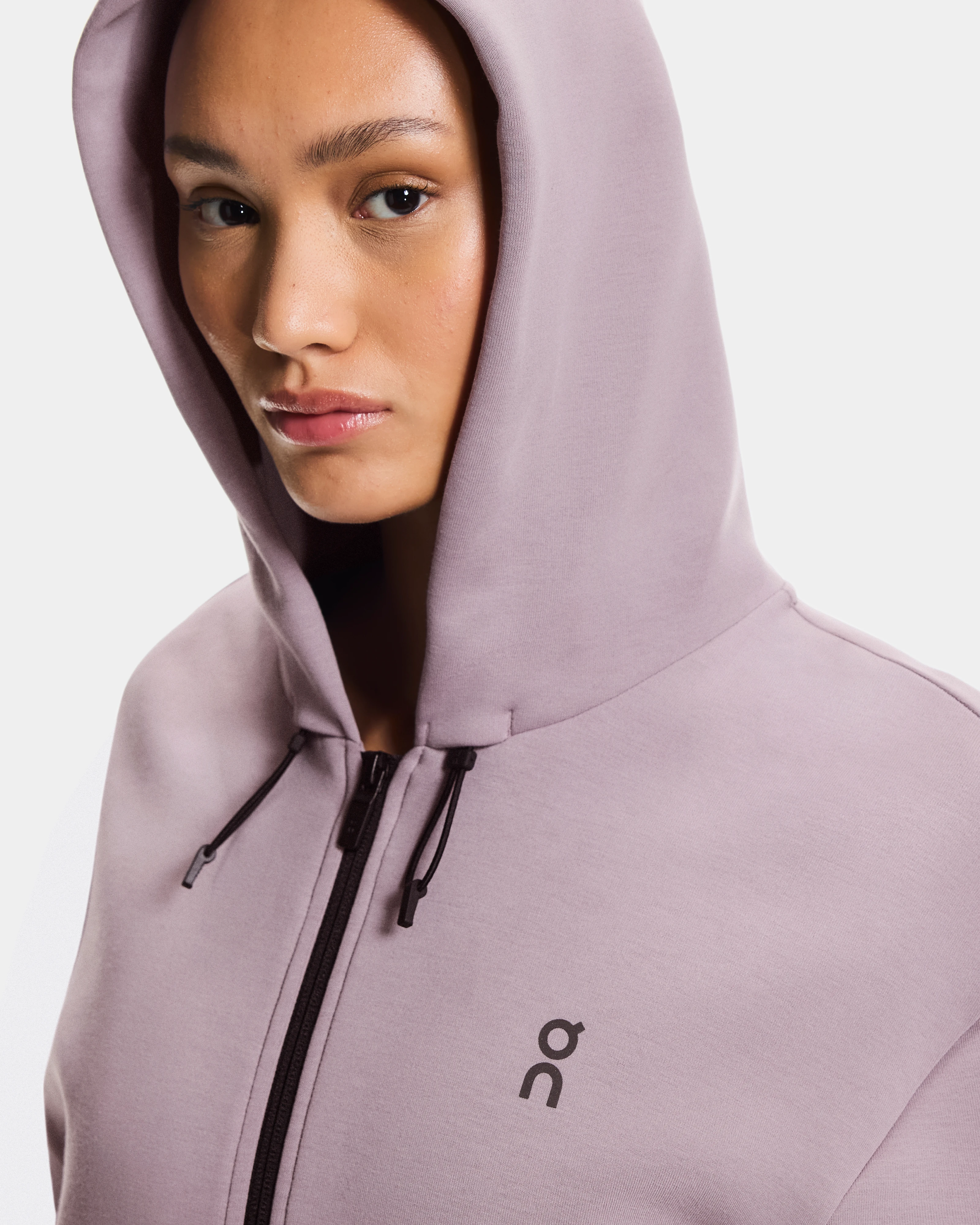 On Focus Tech Zip Hoodie Heron Women Hoodies and sweatshirts