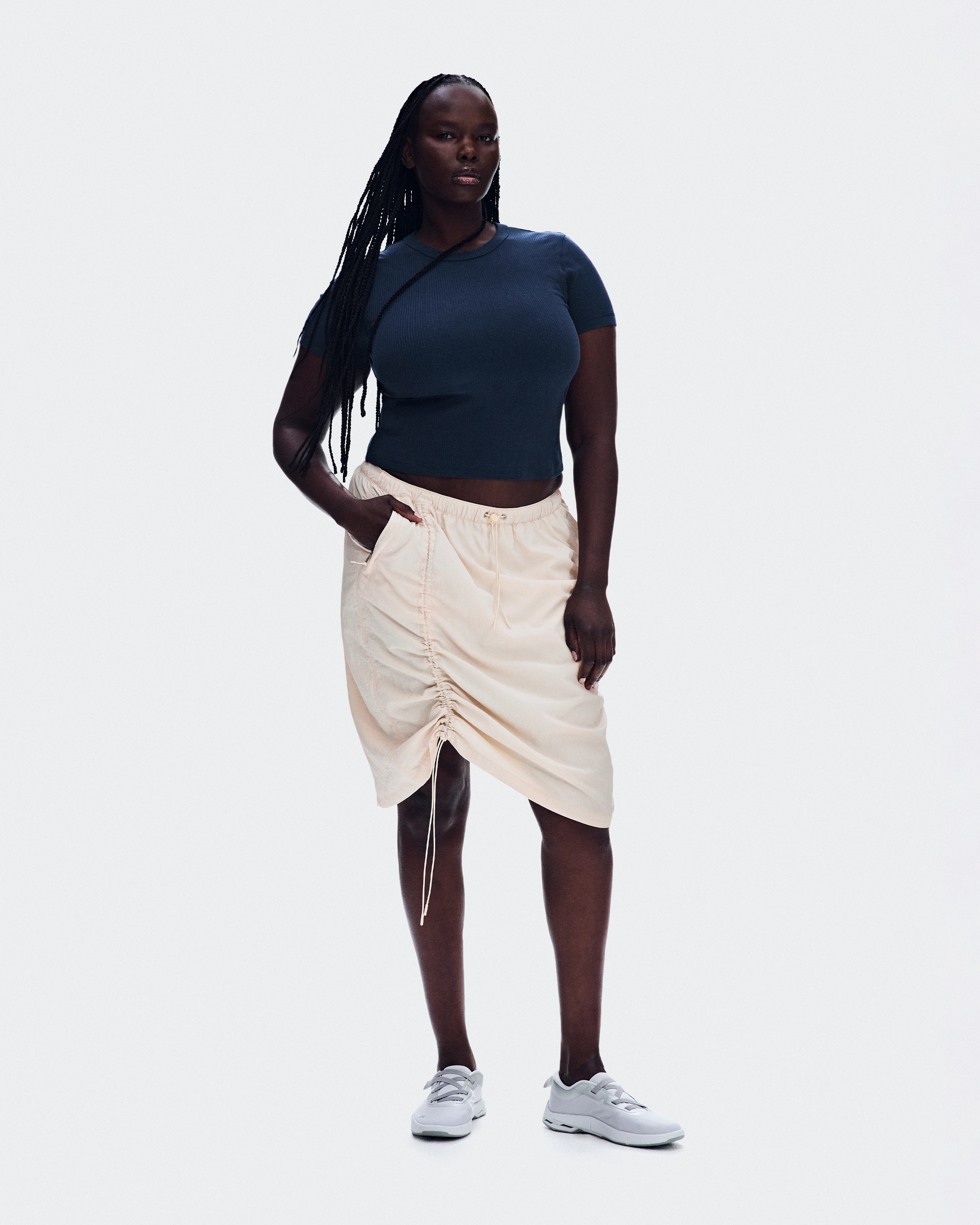 On All-Day Ribbed T-Shirt Midnight Women Tops and t-shirts